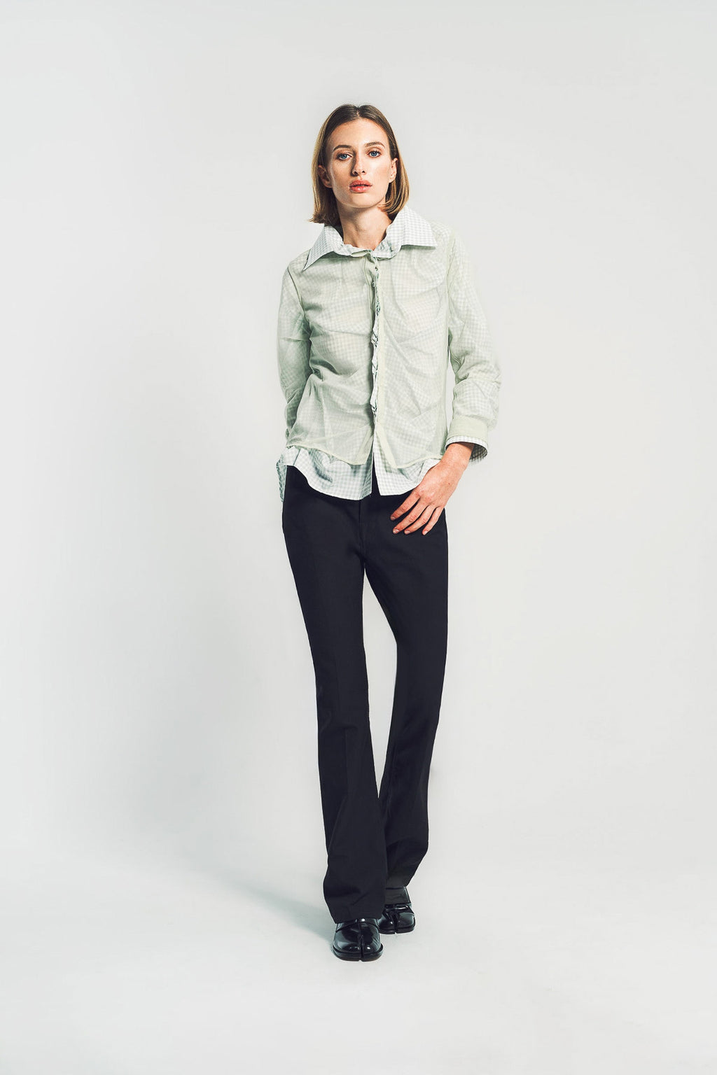 chinese dress ladies Marine Layer Men's Classic Stretch Selvage Shirt India Ink / Larger