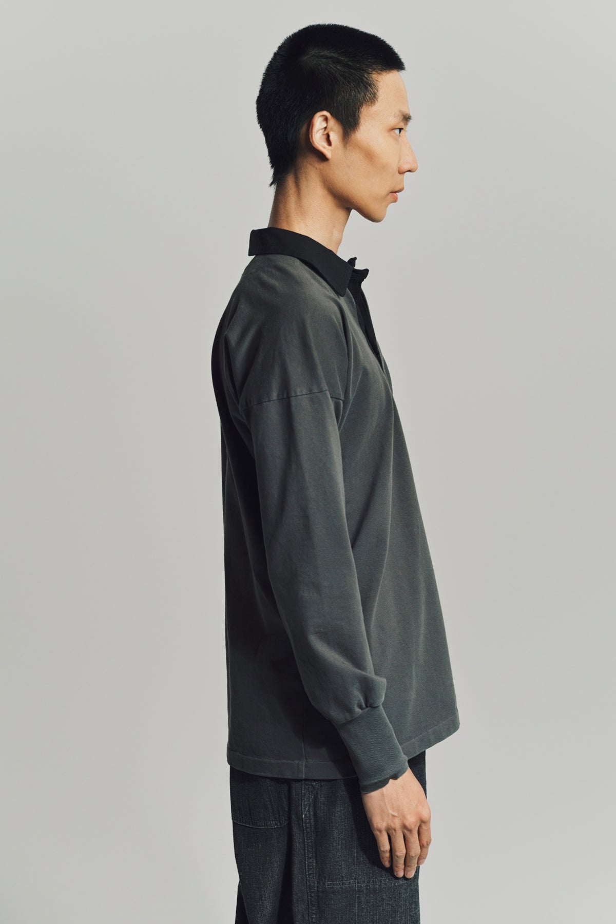 MAISON MARGIELA | LONG SLEEVE POLO SHIRT - MAXFIELD LA