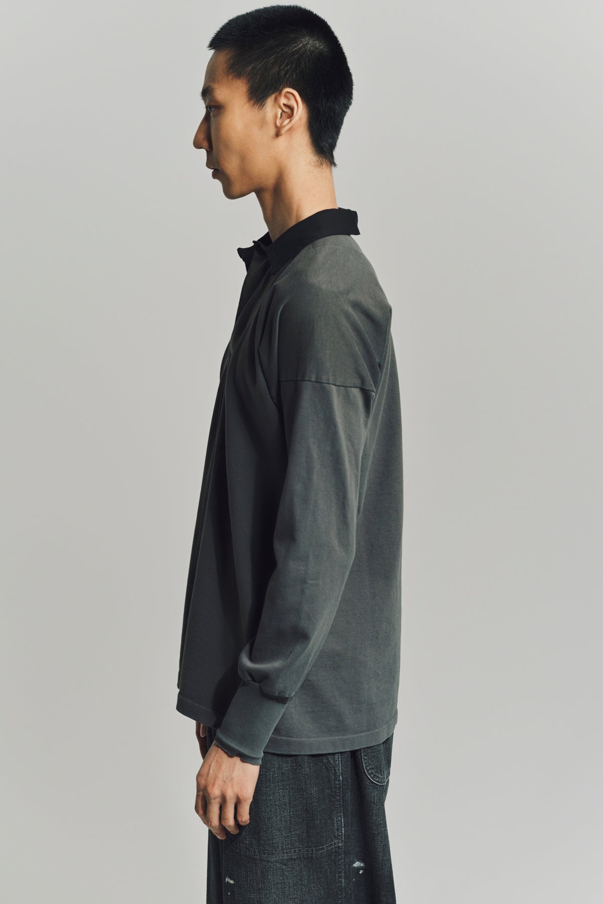 MAISON MARGIELA | LONG SLEEVE POLO SHIRT - MAXFIELD LA