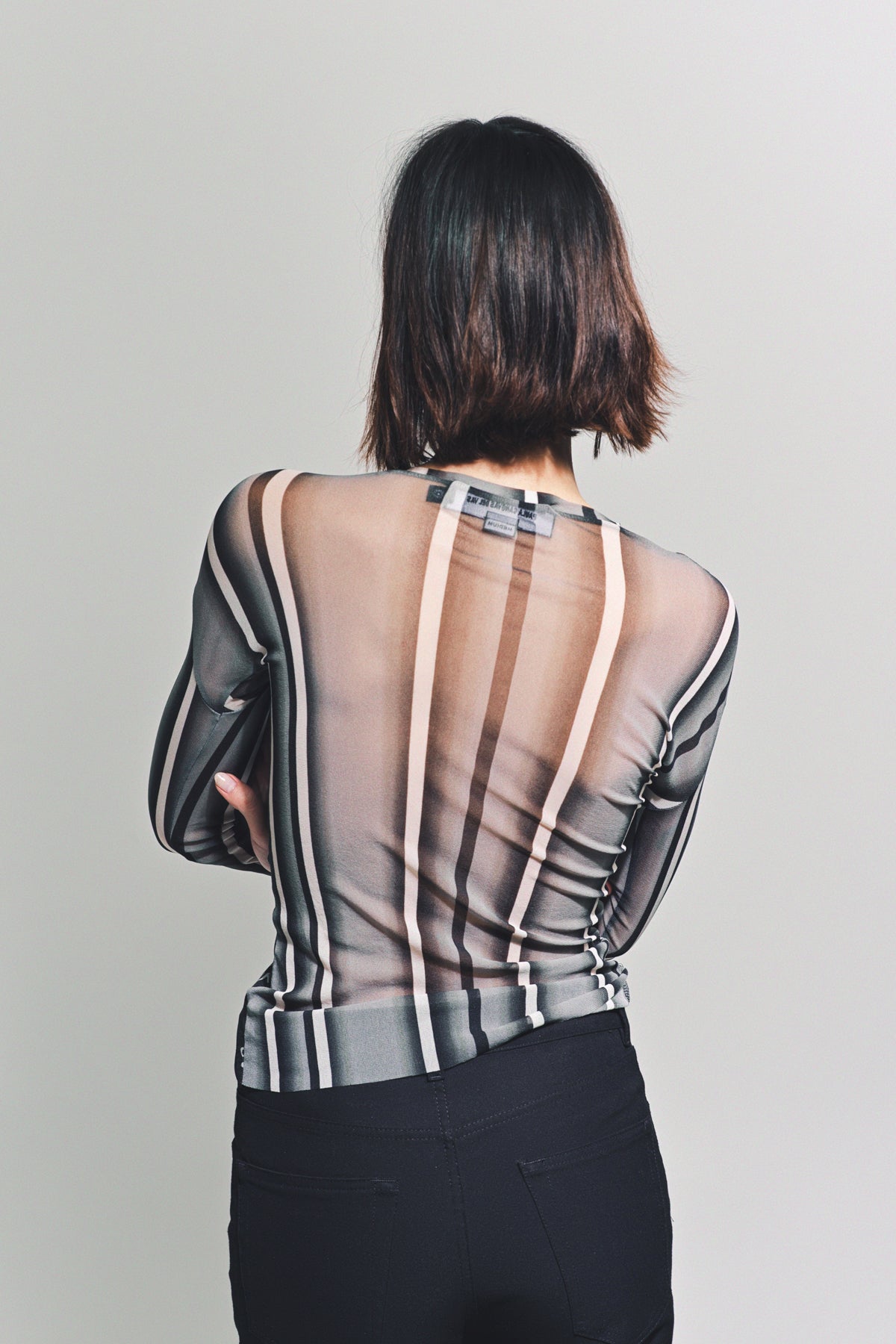 PAULA CANOVAS DEL VAS | LONG SLEEVE MESH TOP