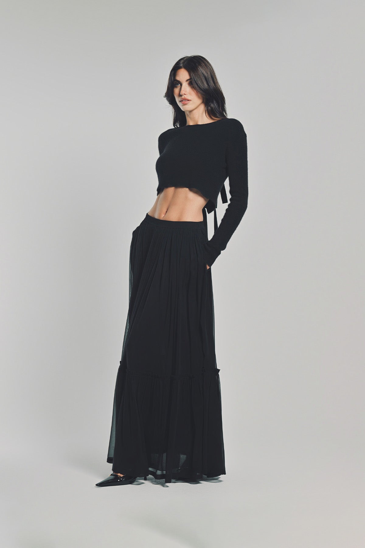 SAINT LAURENT | MOUSSELINE SKIRT