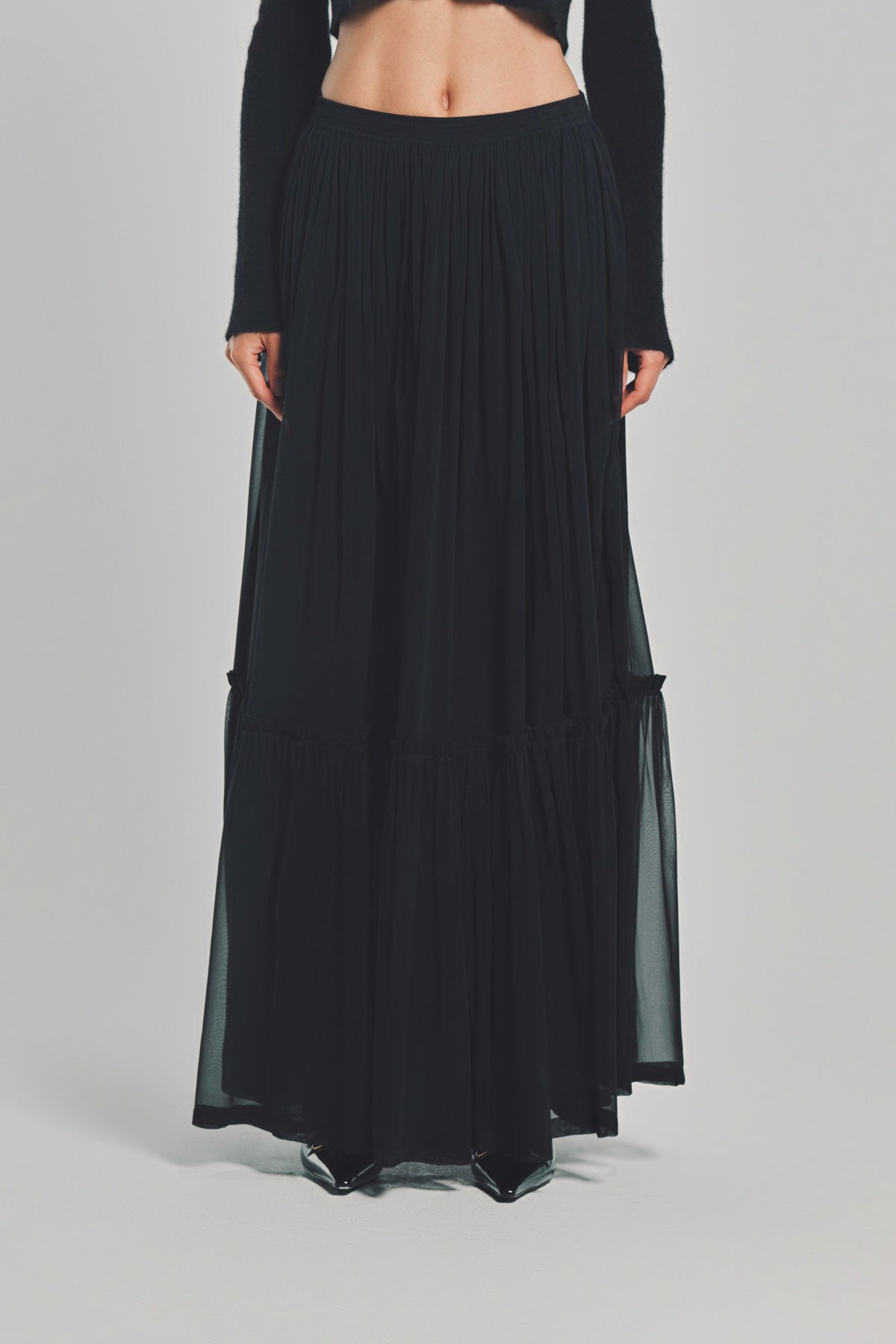 SAINT LAURENT | MOUSSELINE SKIRT