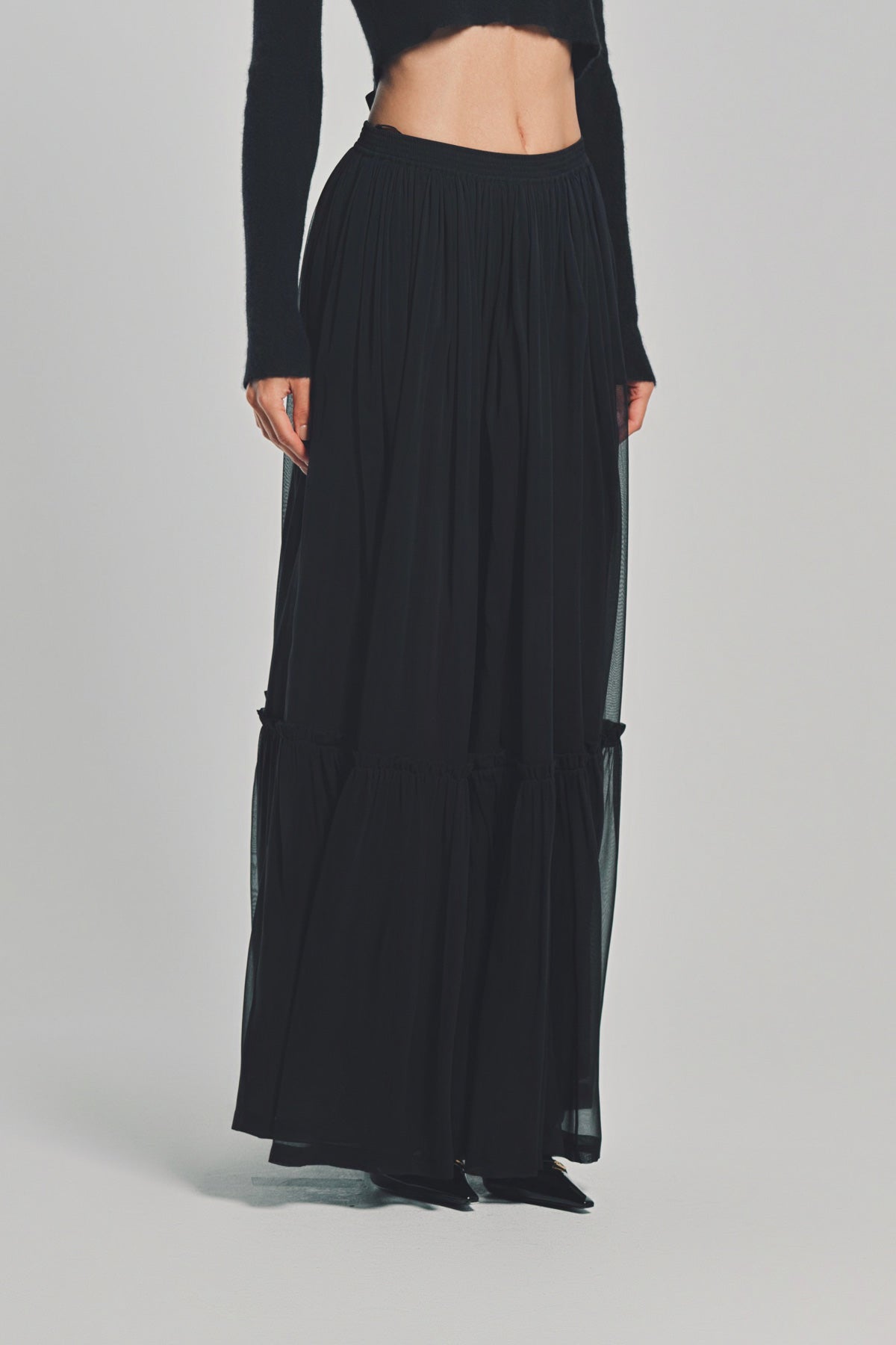 SAINT LAURENT | MOUSSELINE SKIRT