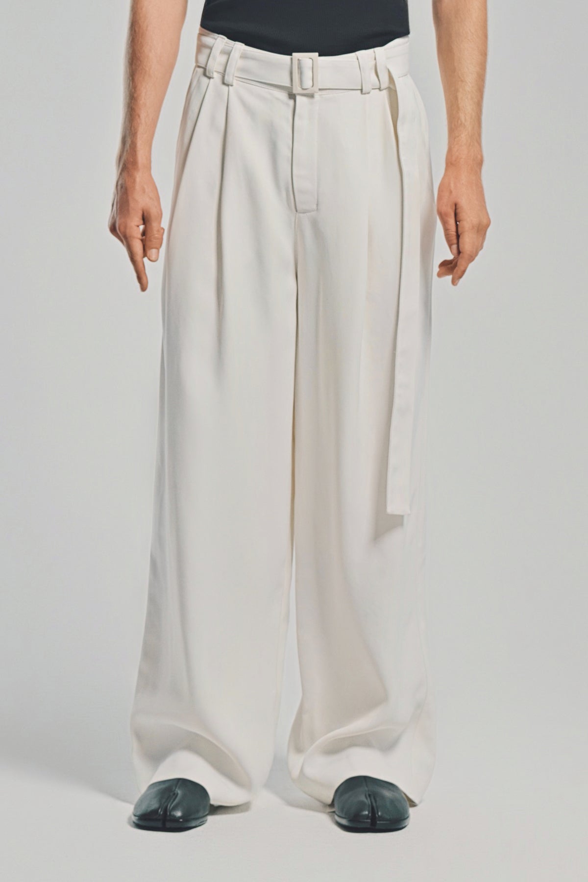 パンツ louis gabriel nouchi 19aw wool trousers LOUIS GABRIEL NOUCHI | WIDE-LEG PLEATED PANTS