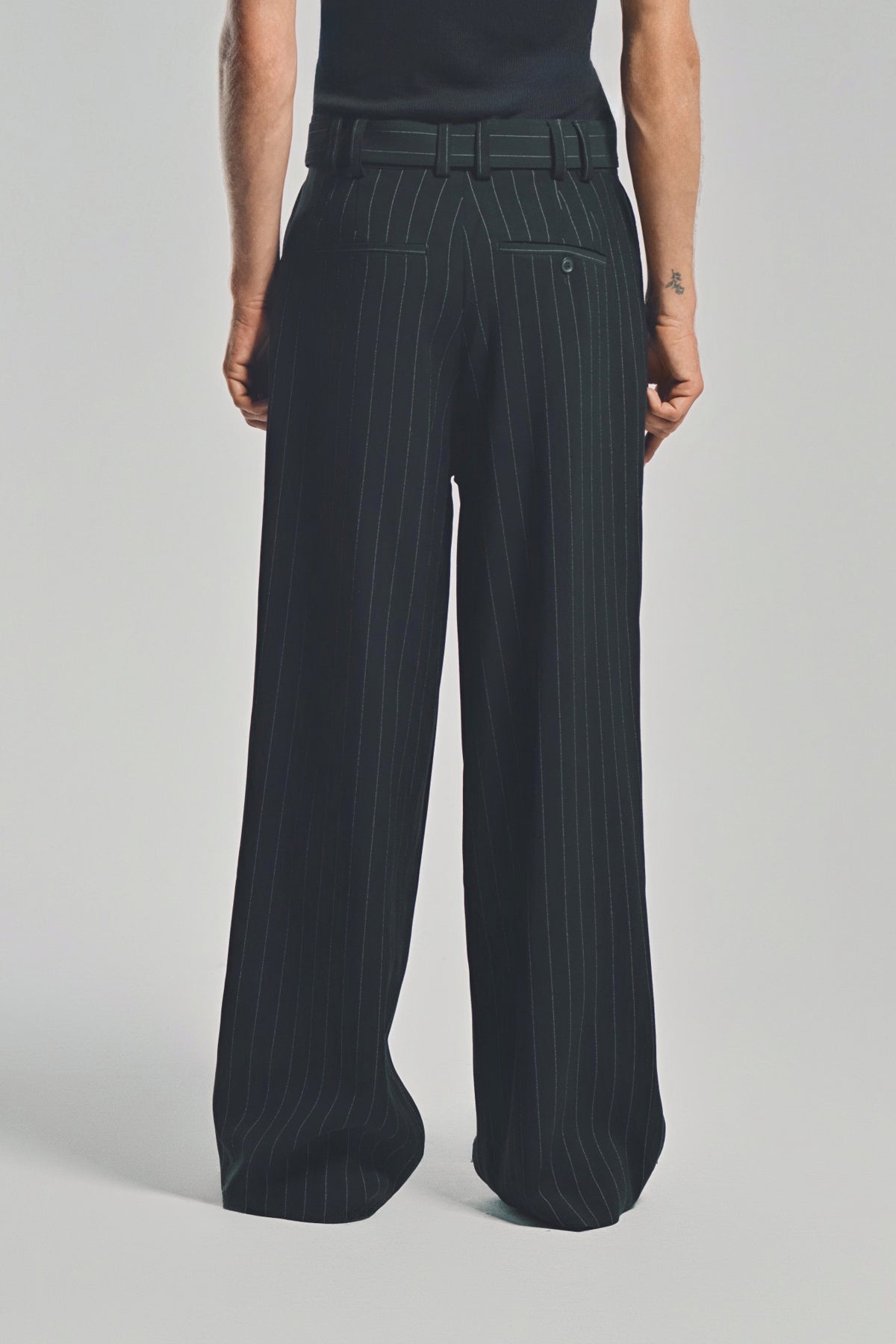LOUIS GABRIEL NOUCHI | WIDE PINSTRIPE PANTS