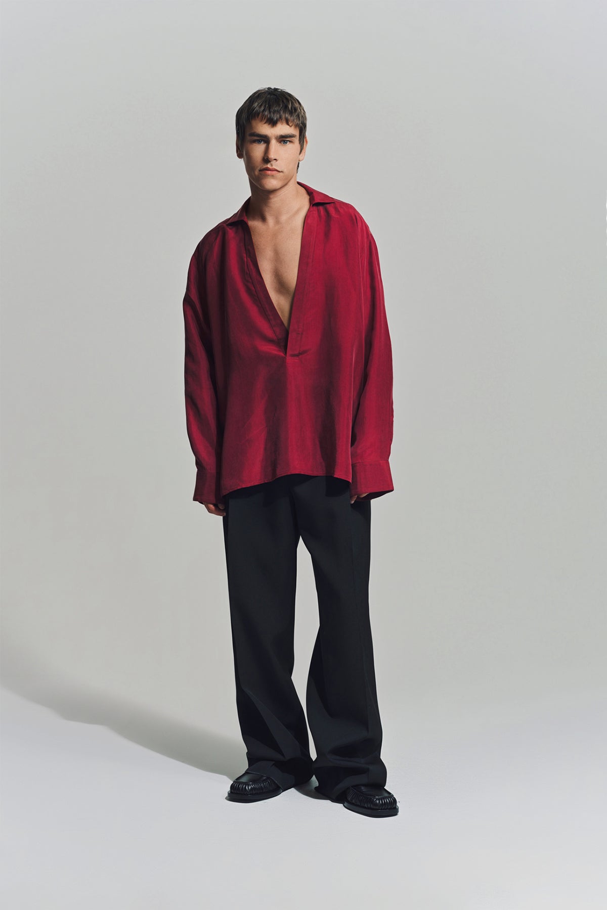 LOUIS GABRIEL NOUCHI | CUPRO LONG SLEEVE SHIRT