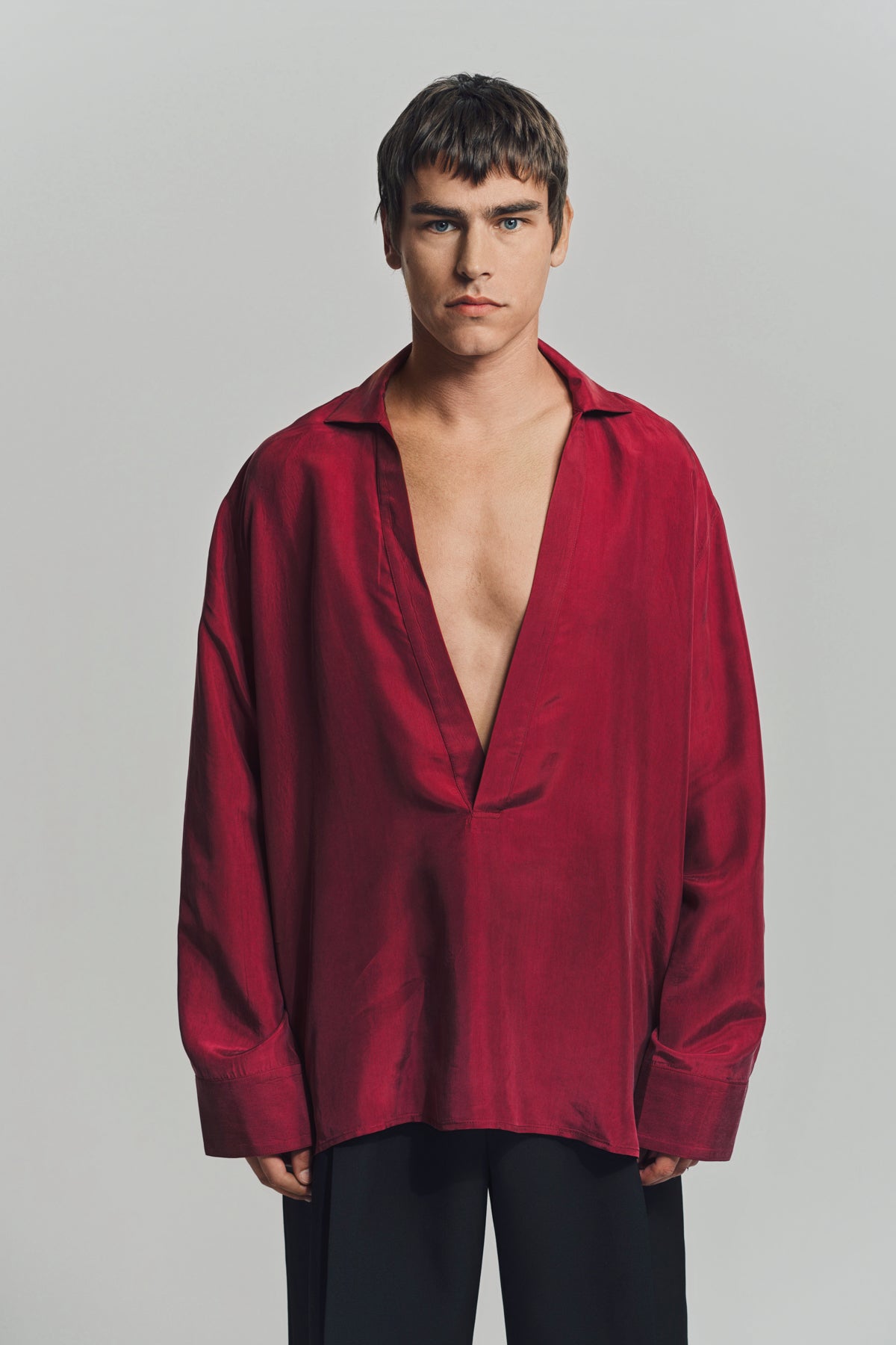 LOUIS GABRIEL NOUCHI | CUPRO LONG SLEEVE SHIRT