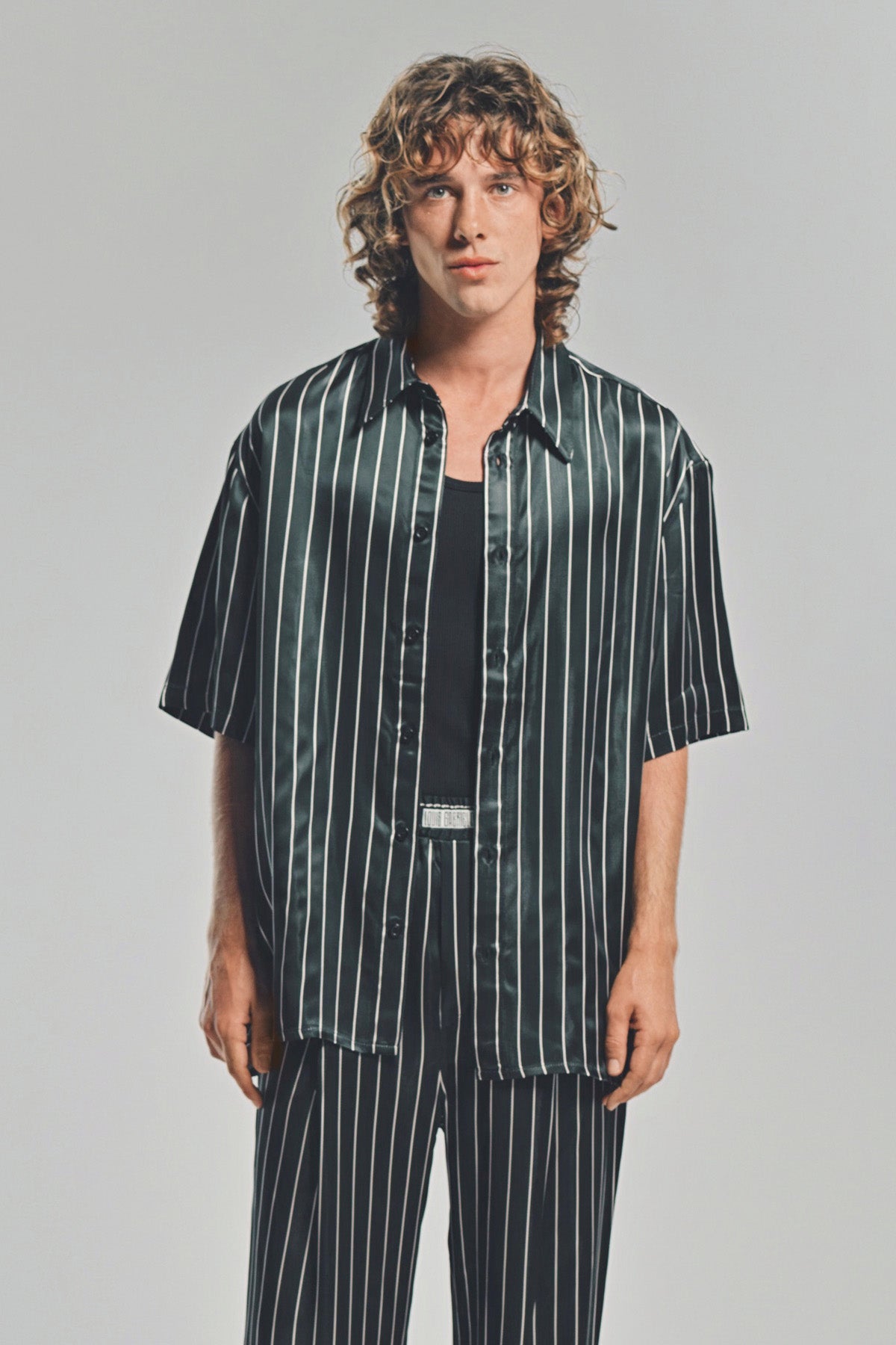 LOUIS GABRIEL NOUCHI | STRIPED SHORT SLEEVE SHIRT