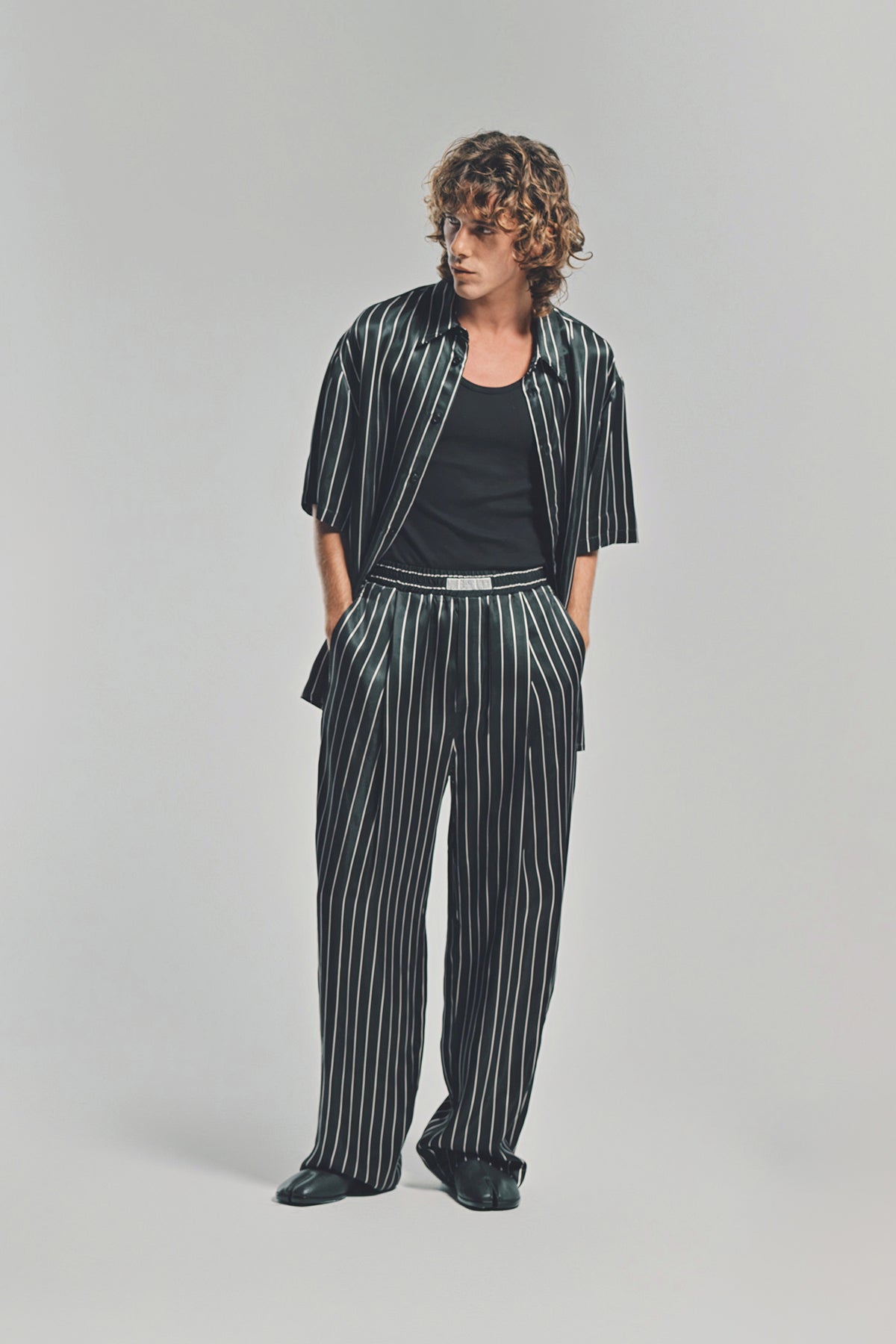 LOUIS GABRIEL NOUCHI | PINSTRIPE PAJAMA PANTS
