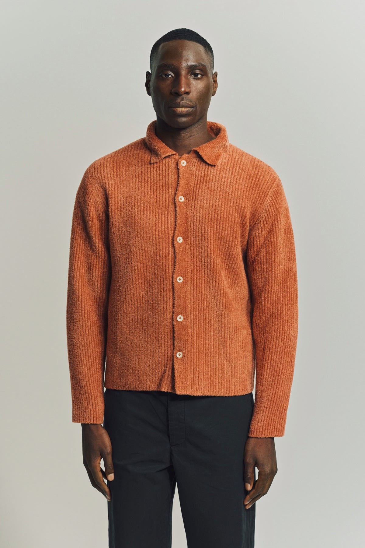 THE ELDER STATESMAN | CHENILLE LONG SLEEVE SHIRT