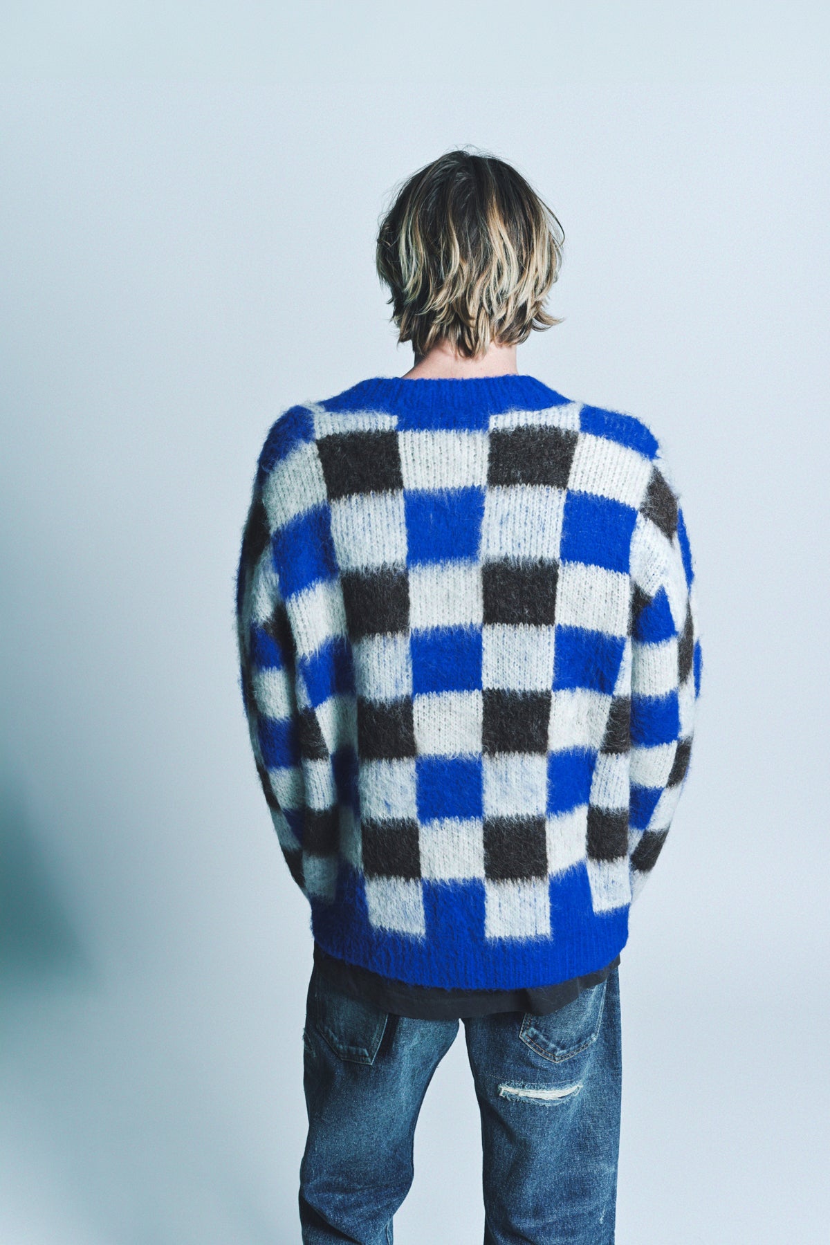 THE ELDER STATESMAN | THISTLE GINGHAM CARDIGAN - MAXFIELD LA
