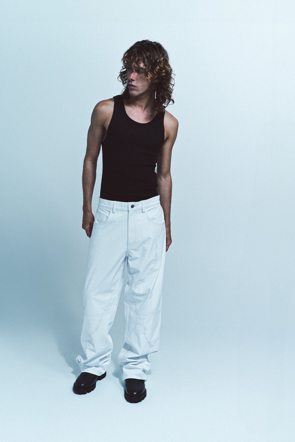 WARREN LOTAS | MOTORCYCLE ACCIDENT LEATHER PANTS - MAXFIELD LA