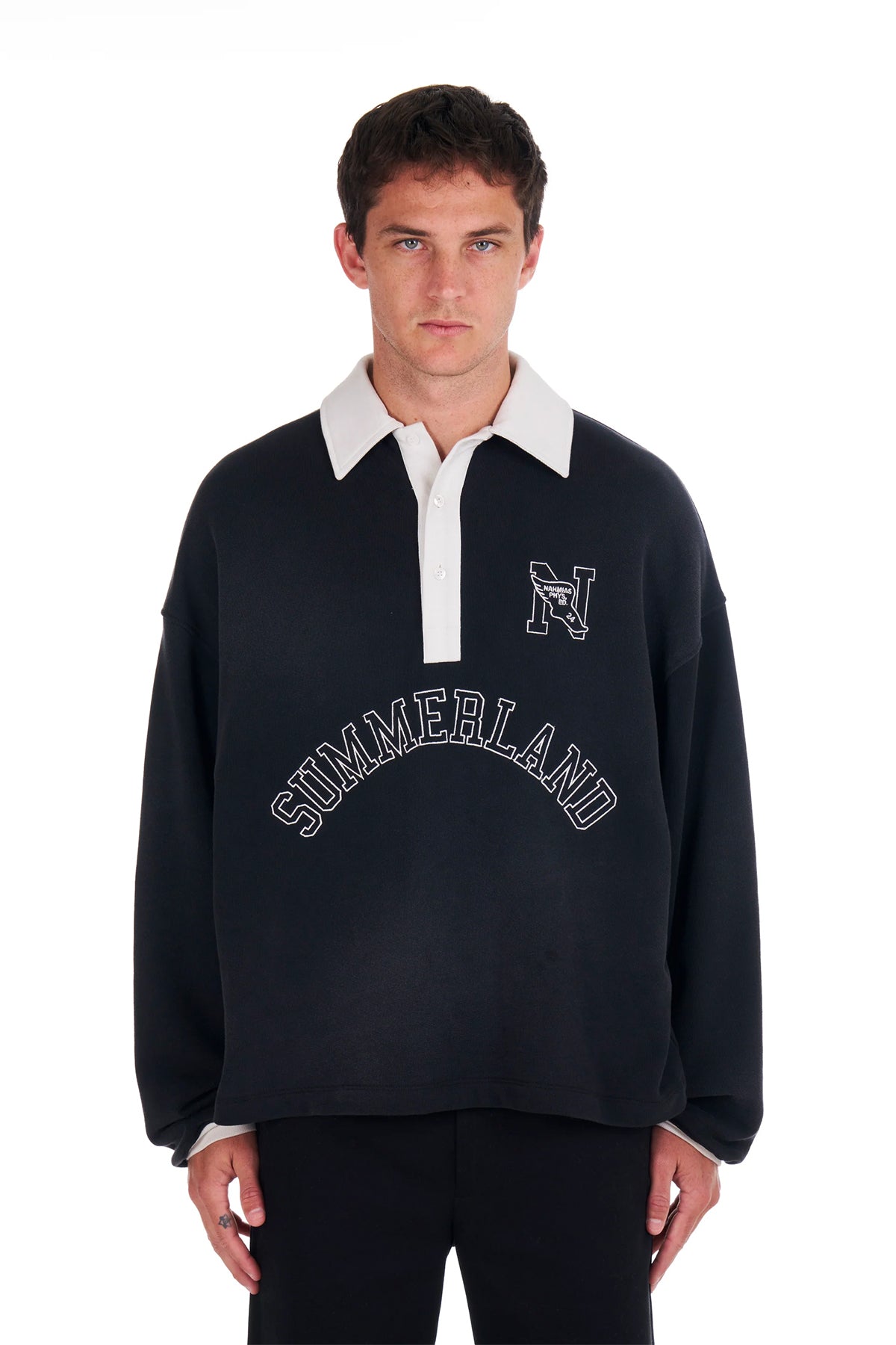 NAHMIAS | "N" LONG SLEEVE POLO