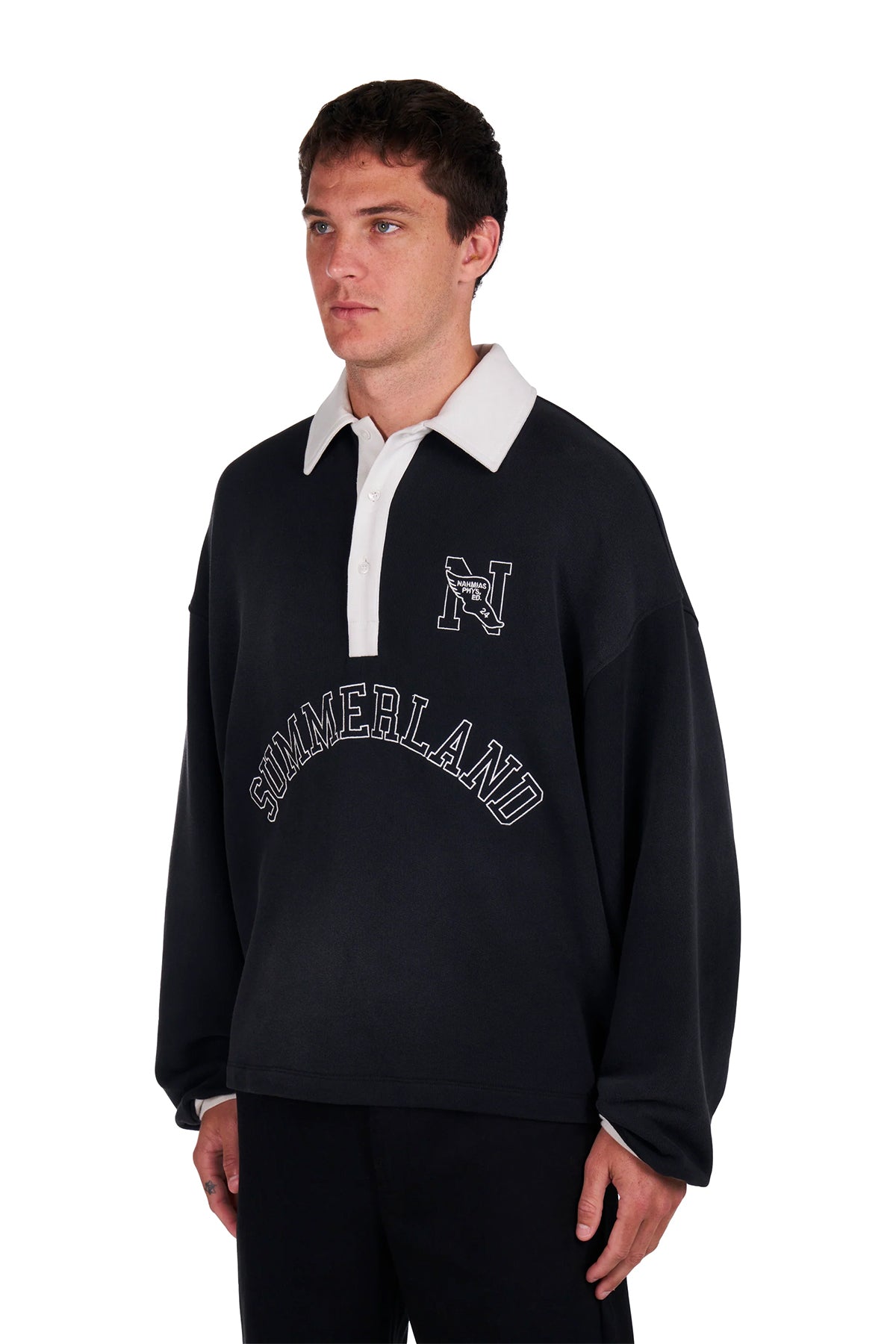 NAHMIAS | "N" LONG SLEEVE POLO
