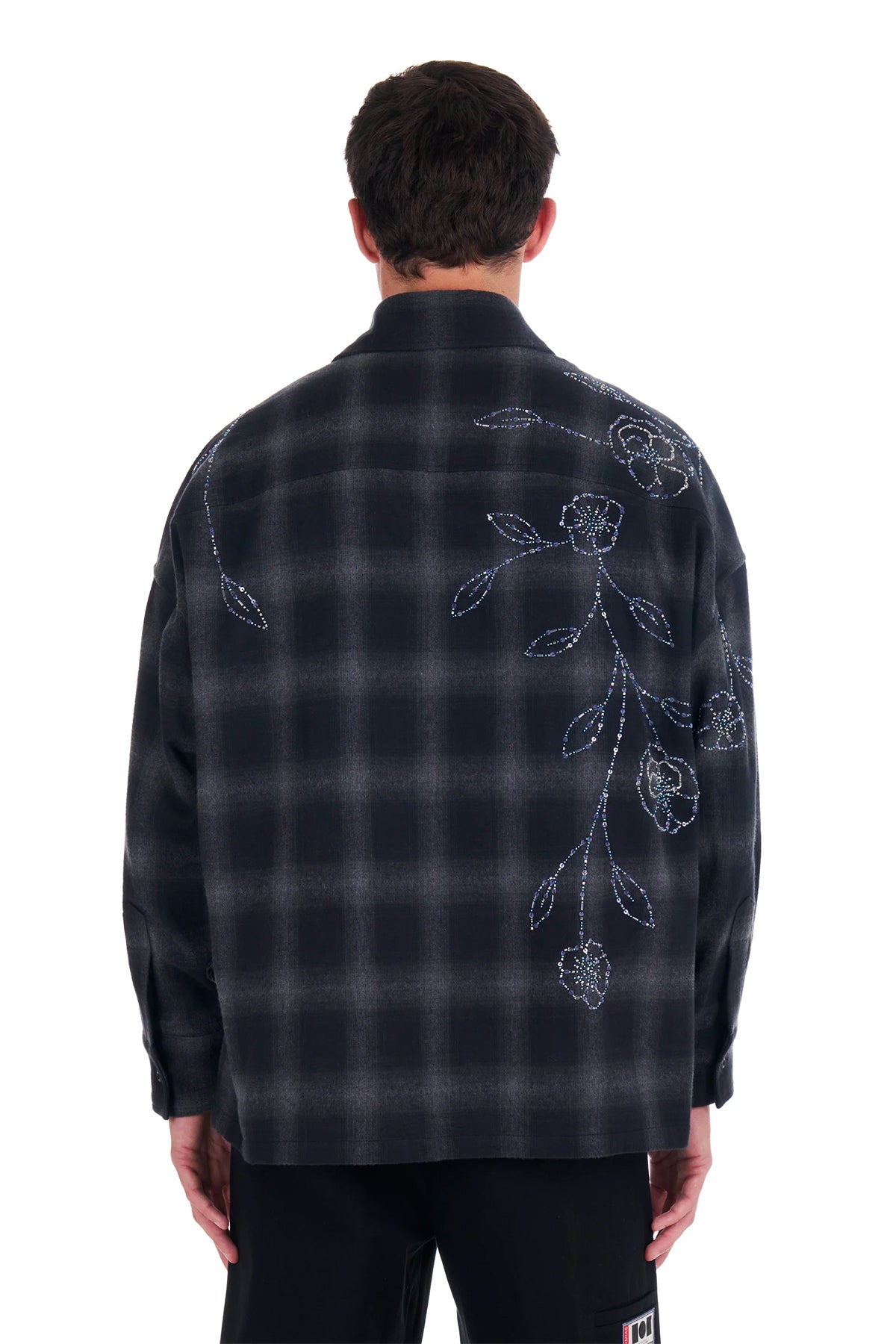 NAHMIAS | PLAID BEAD OVERSIZED SHIRT