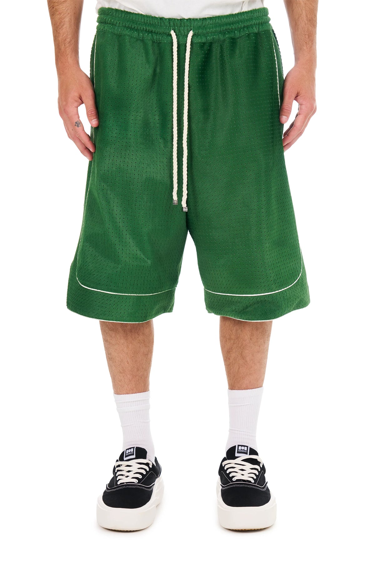 NAHMIAS | SUEDE BASKETBALL SHORTS