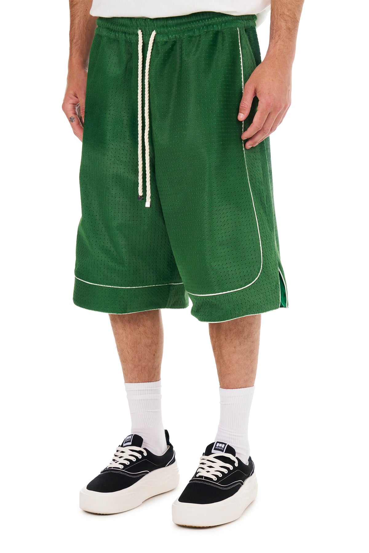 NAHMIAS | SUEDE BASKETBALL SHORTS