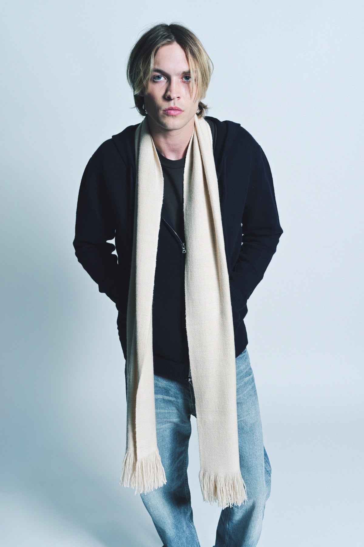 DENIS COLOMB | LONG FRINGE SCARF - MAXFIELD LA