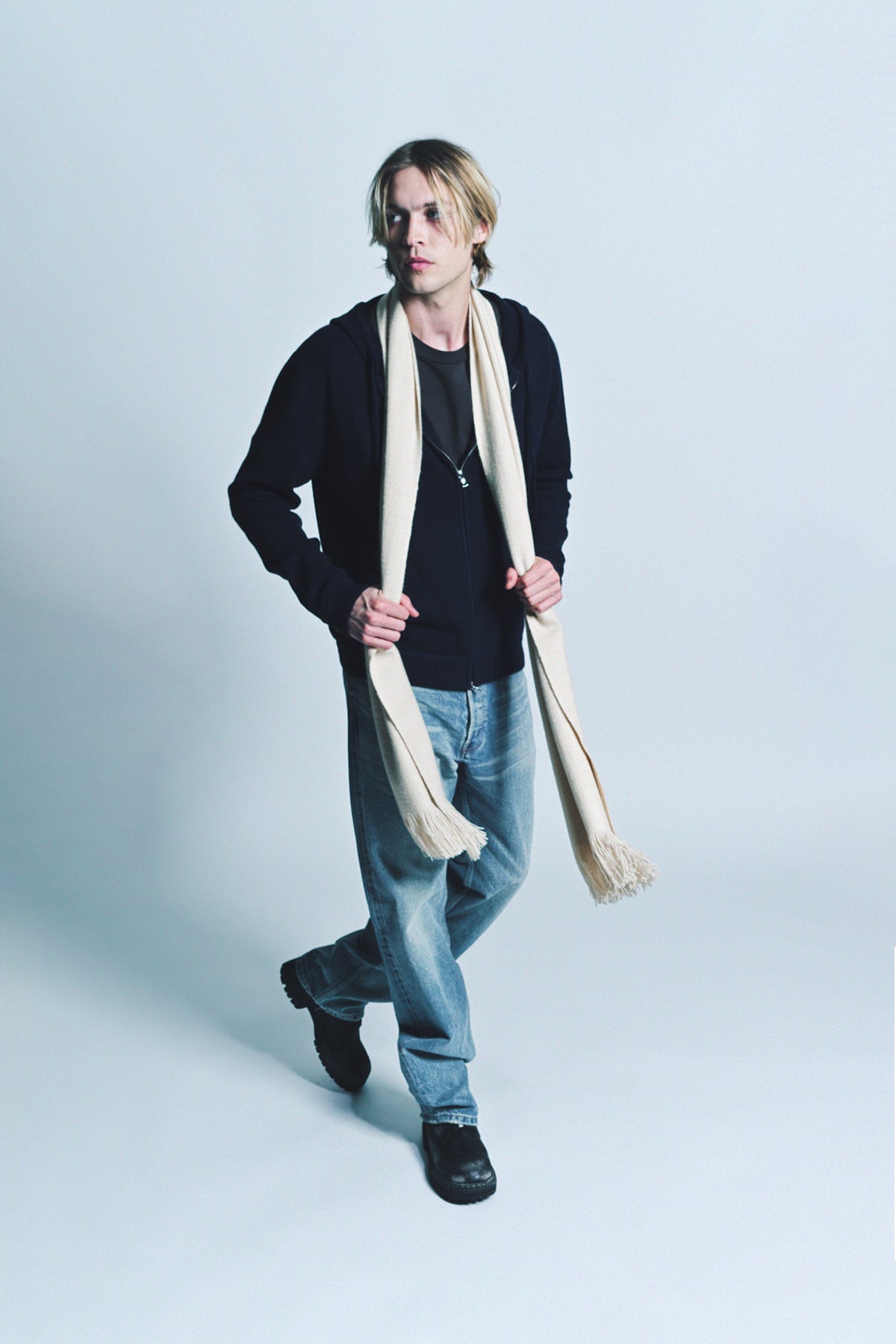 DENIS COLOMB | LONG FRINGE SCARF - MAXFIELD LA