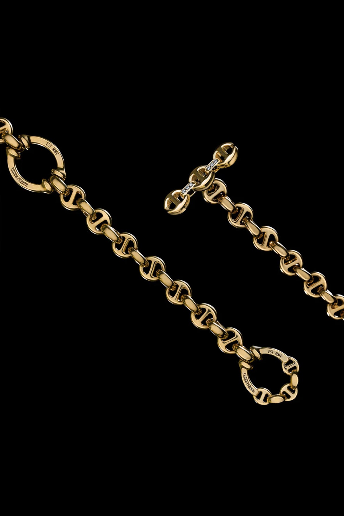 HOORSENBUHS | 18K GOLD OPEN-LINK DIAMOND NECKLACE - MAXFIELD LA