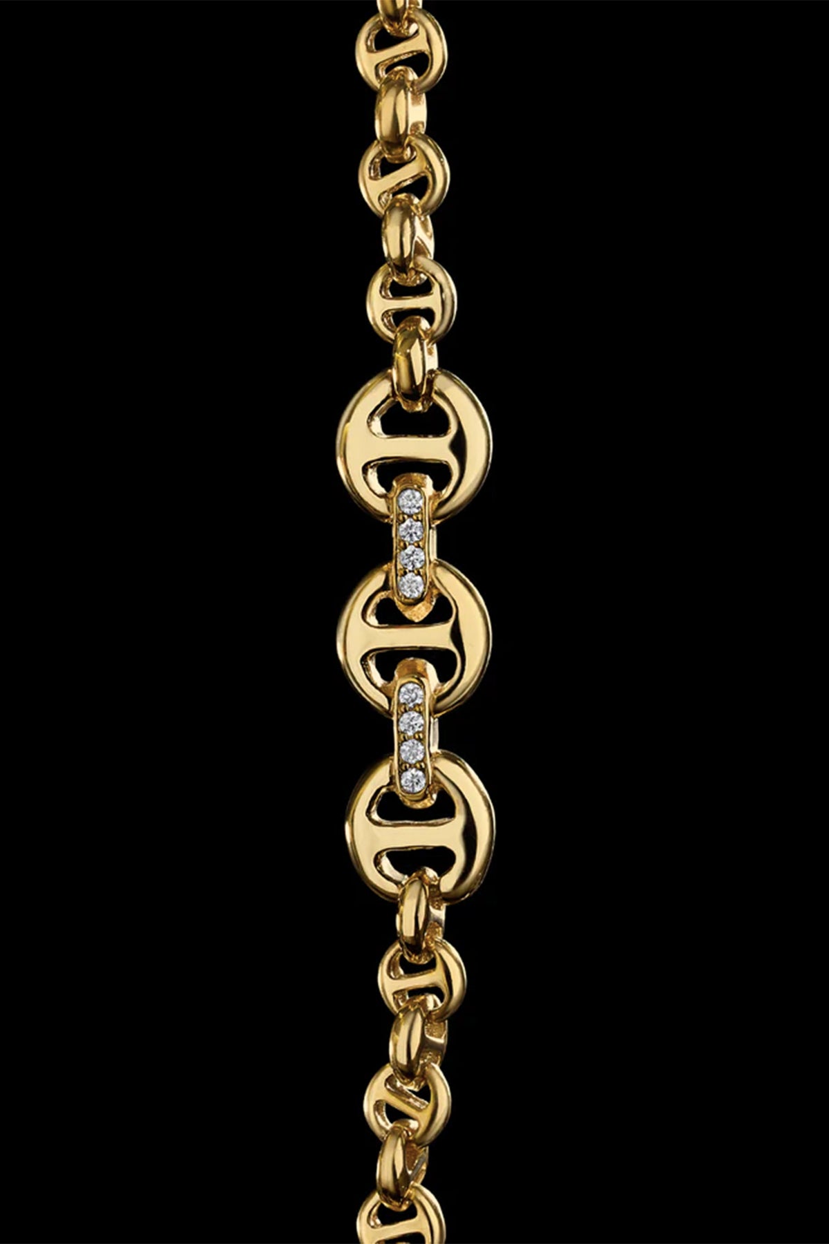 HOORSENBUHS | 18K GOLD OPEN-LINK DIAMOND NECKLACE - MAXFIELD LA
