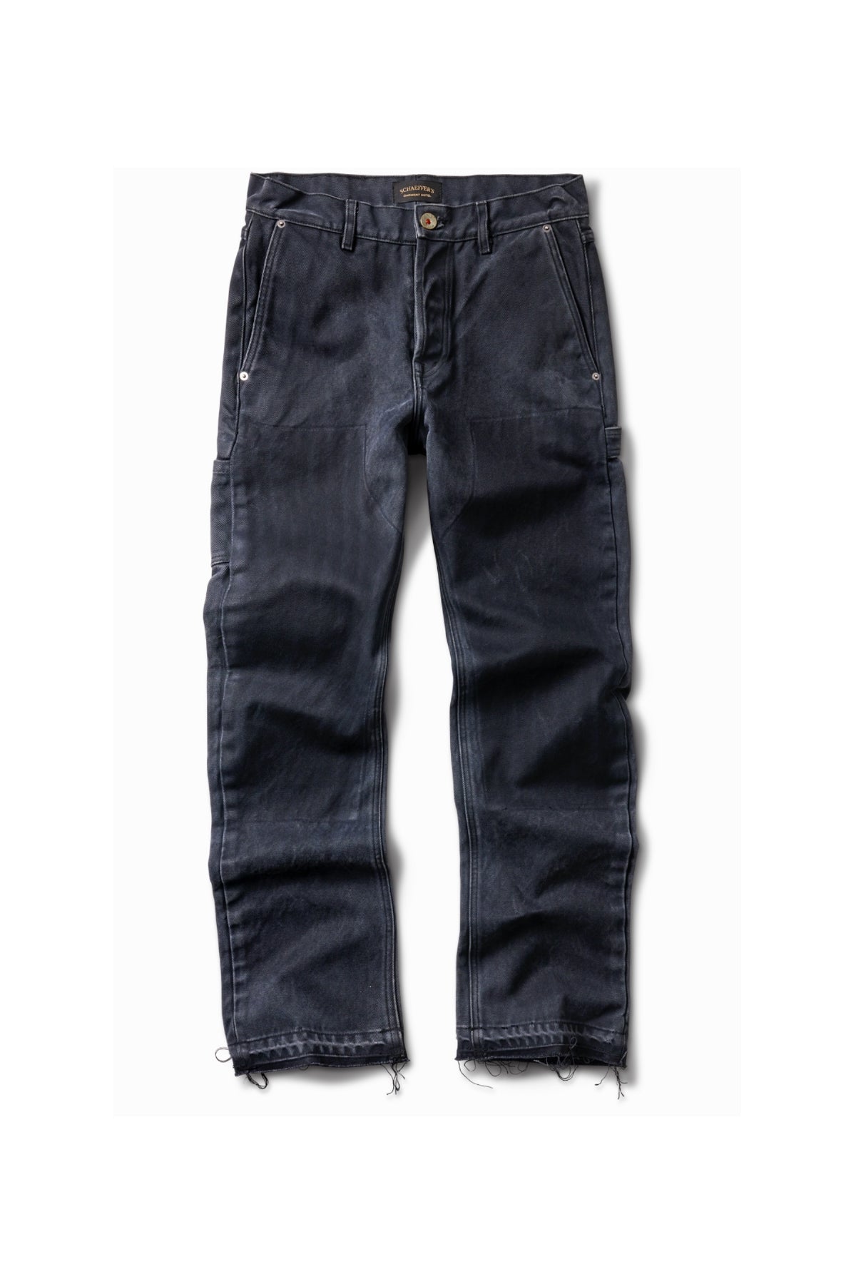 SCHAEFFER'S GARMENT HOTEL | 18OZ DESTROYED DOUBLE FRONT CARPENTER PANTS - MAXFIELD LA