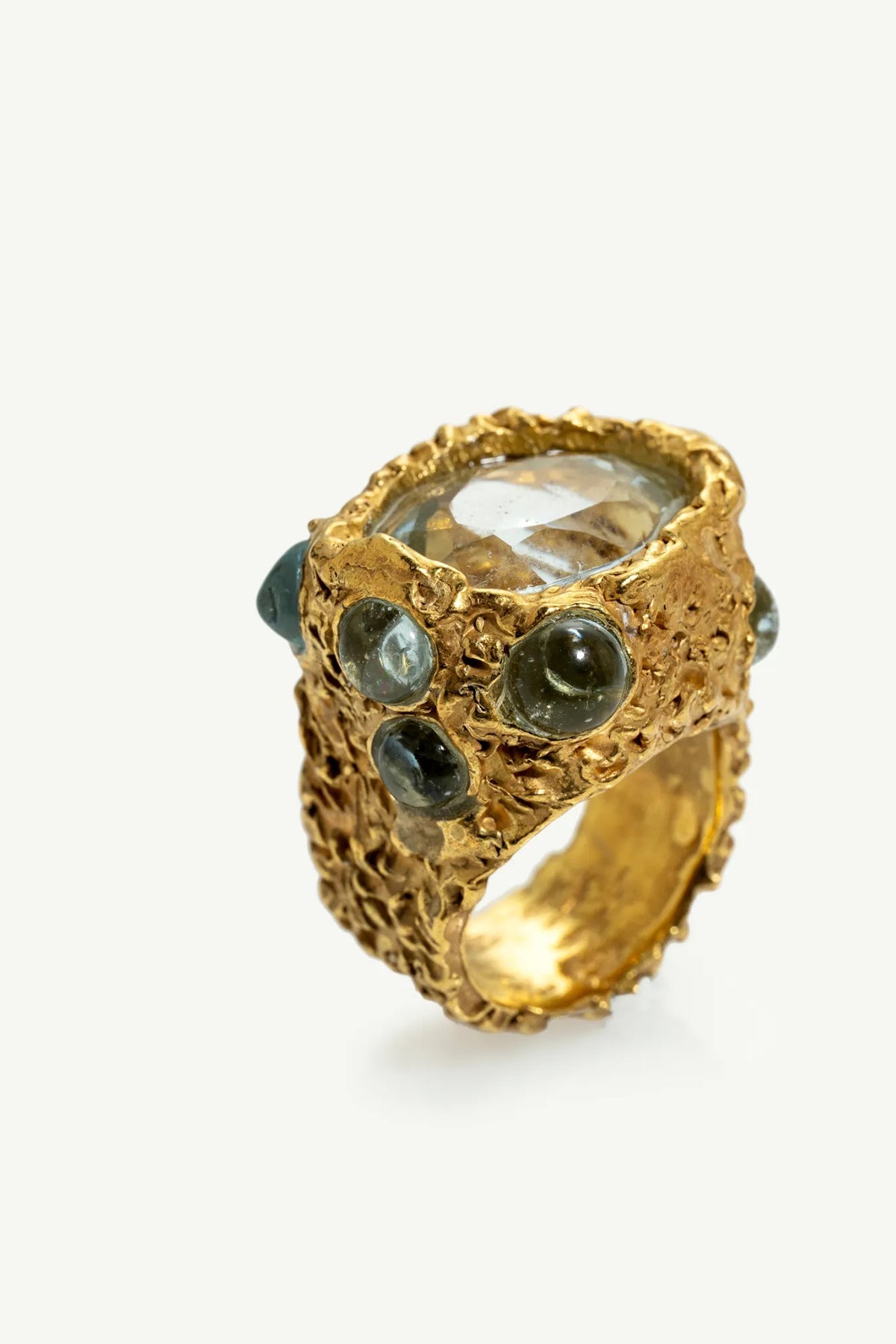 MARIE-ALEXANDRINE YVERNAULT | AQUAMARINE BAROQUE RING - MAXFIELD LA