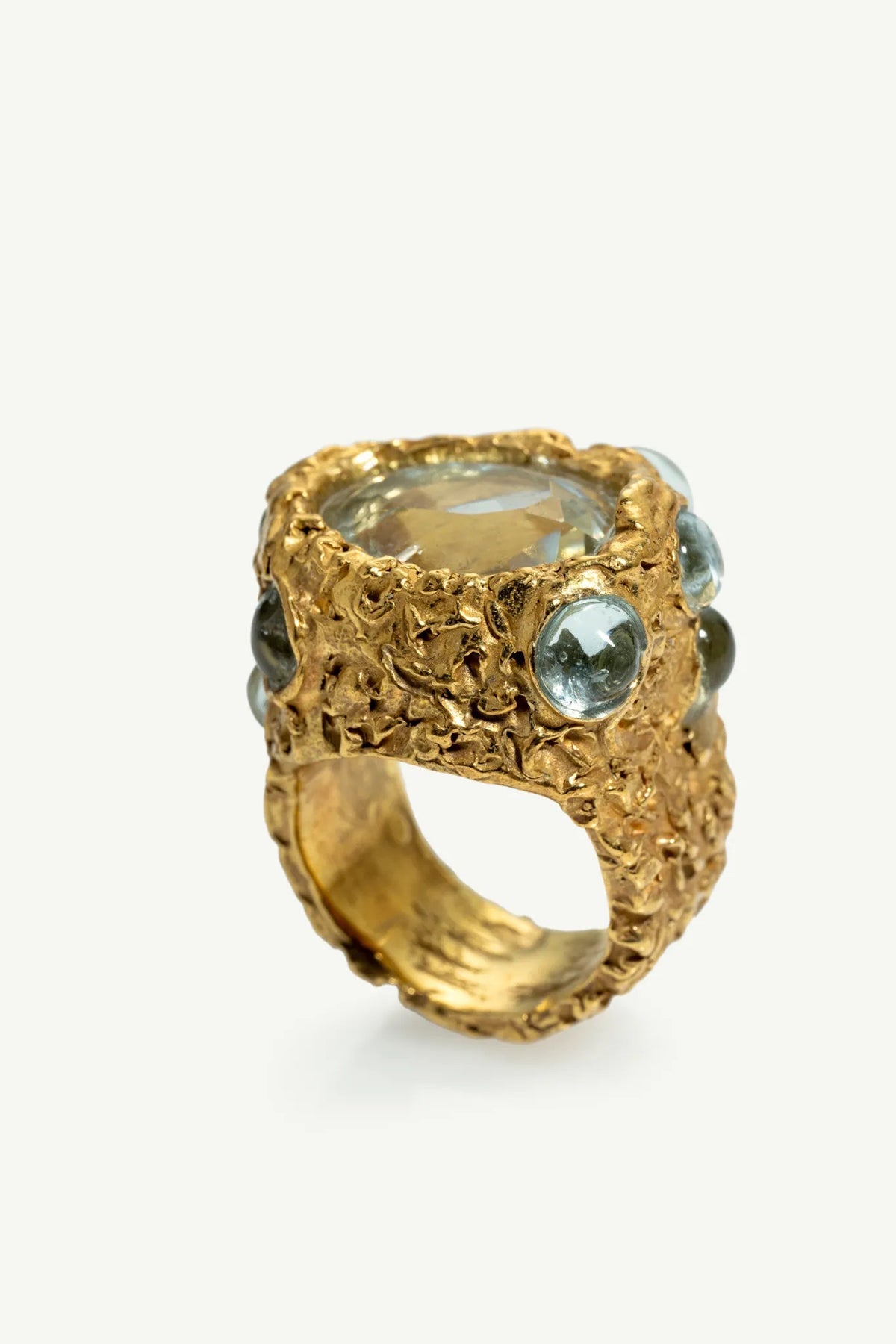 MARIE-ALEXANDRINE YVERNAULT | AQUAMARINE BAROQUE RING - MAXFIELD LA