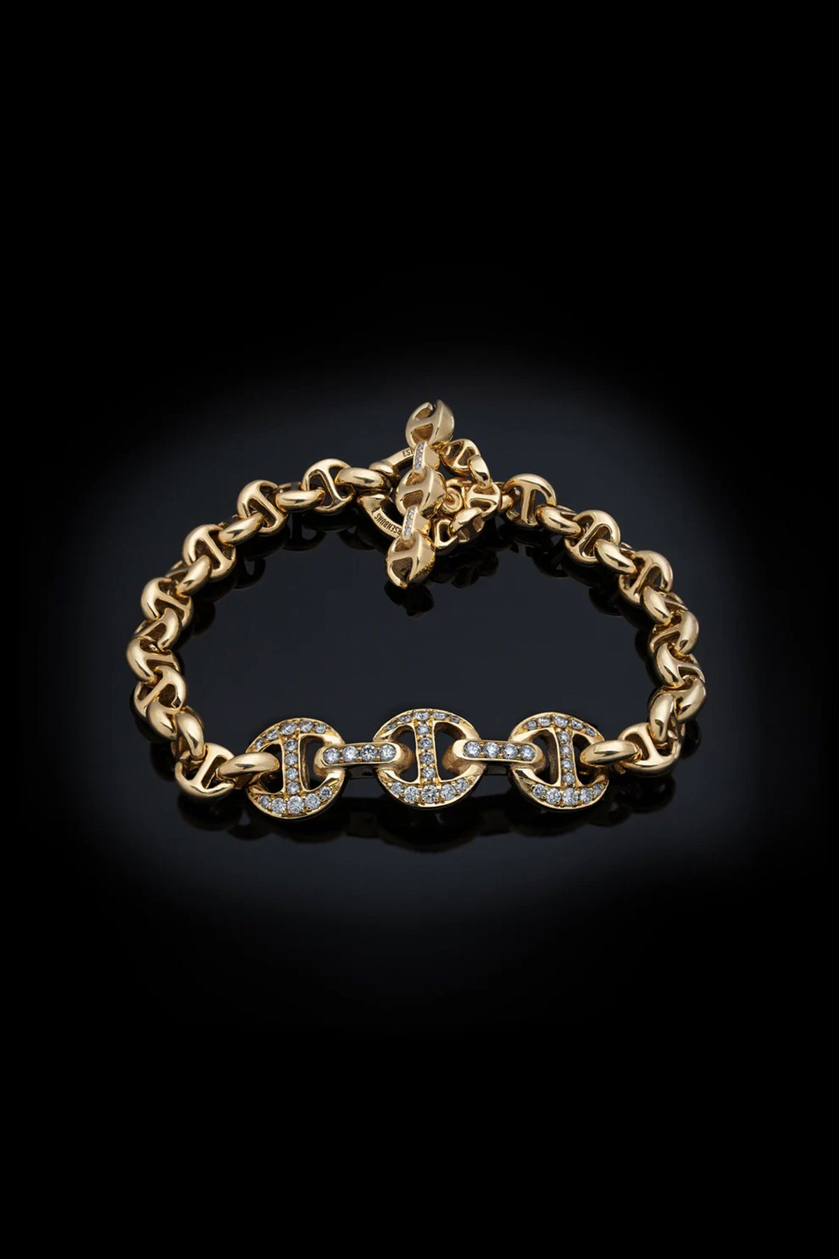 HOORSENBUHS | ANTIQUATED DIAMOND ID BRACELET - MAXFIELD LA