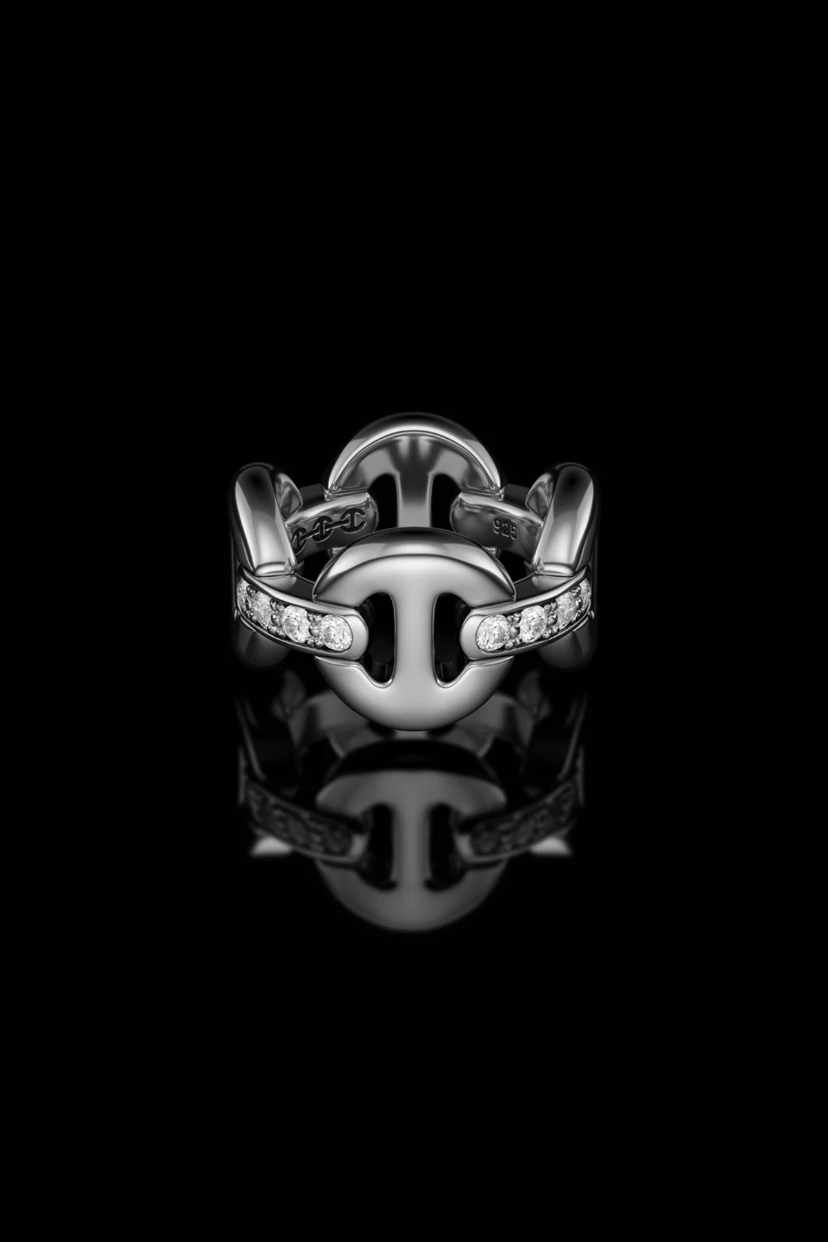 HOORSENBUHS | QUAD LINK WITH DIAMOND BRIDGES RING - MAXFIELD LA
