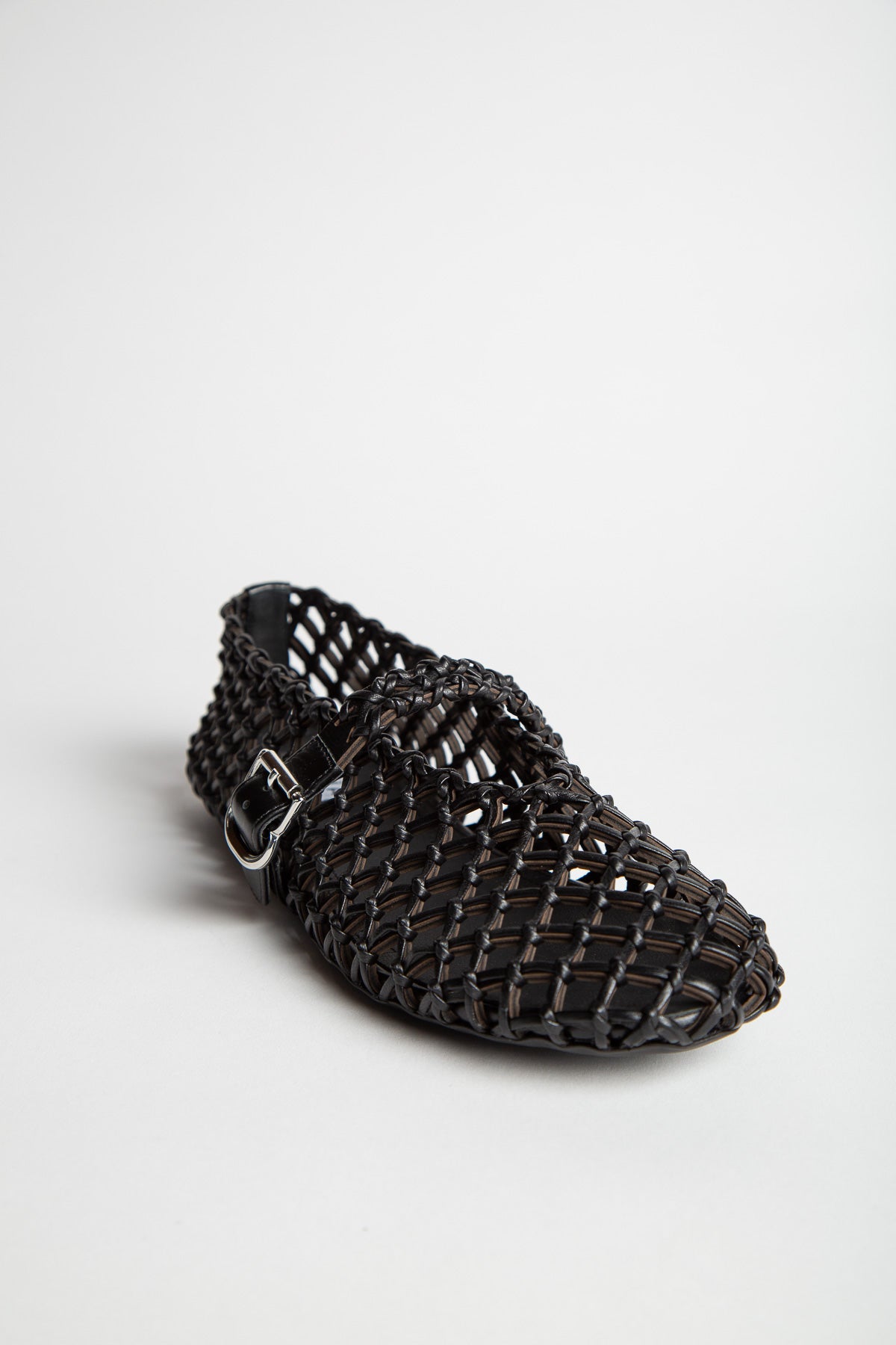 ALAÏA | BALLET FLATS IN BRAIDED LAMBSKIN