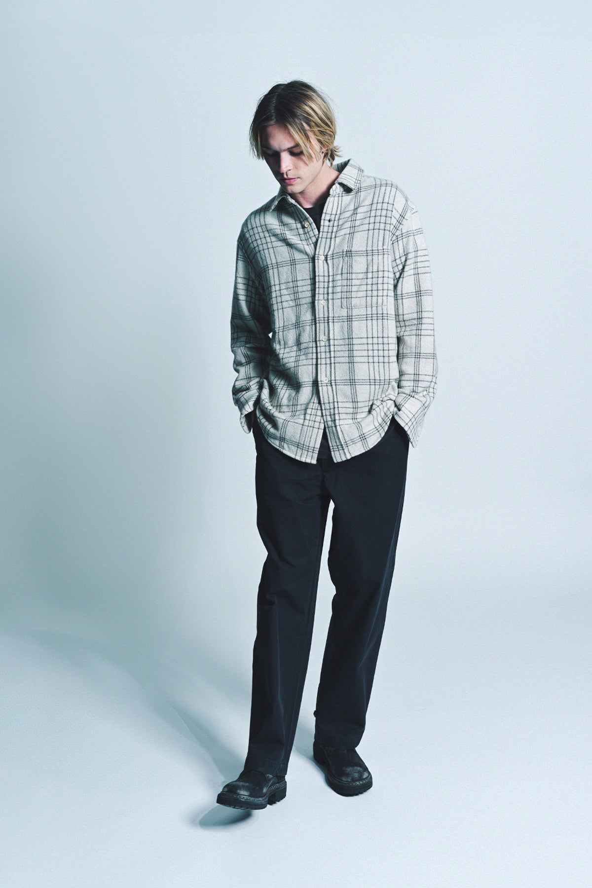 THE ELDER STATESMAN | SABLE PLAID OVERSHIRT