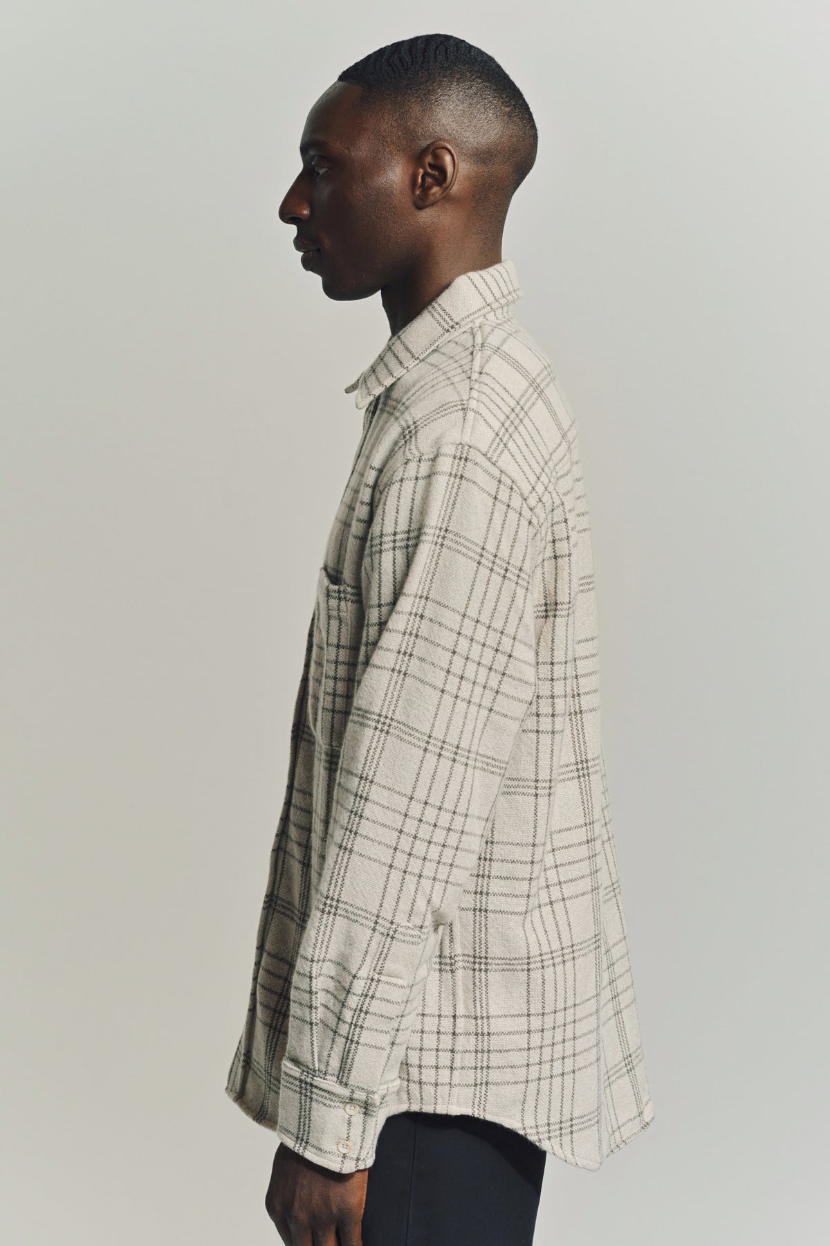 THE ELDER STATESMAN | SABLE PLAID OVERSHIRT