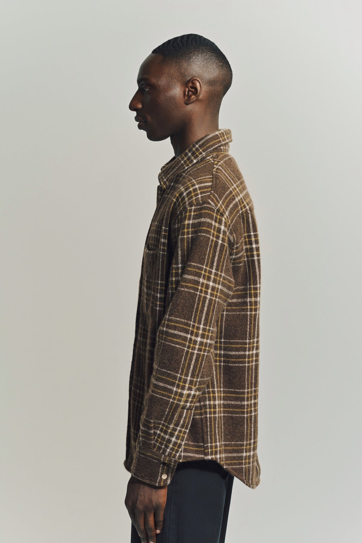 THE ELDER STATESMAN | SABLE PLAID OVERSHIRT