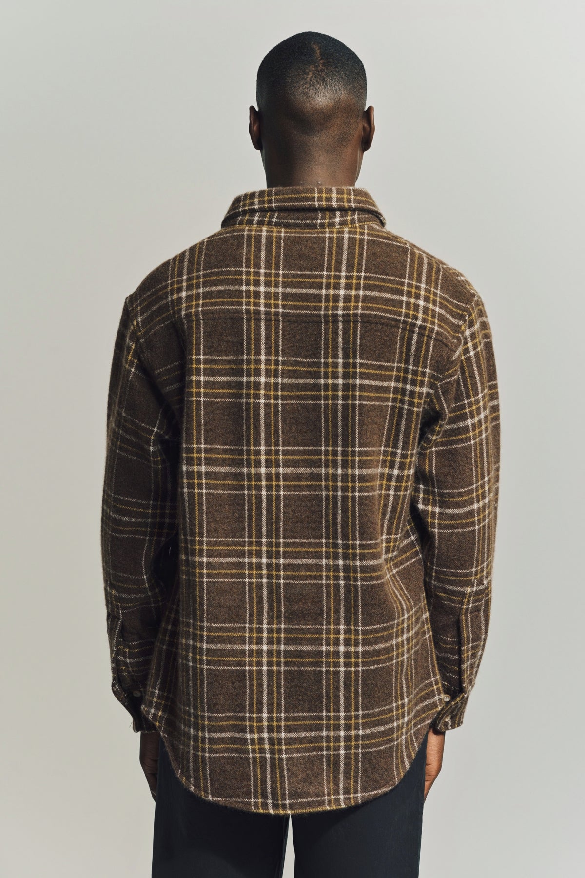 THE ELDER STATESMAN | SABLE PLAID OVERSHIRT