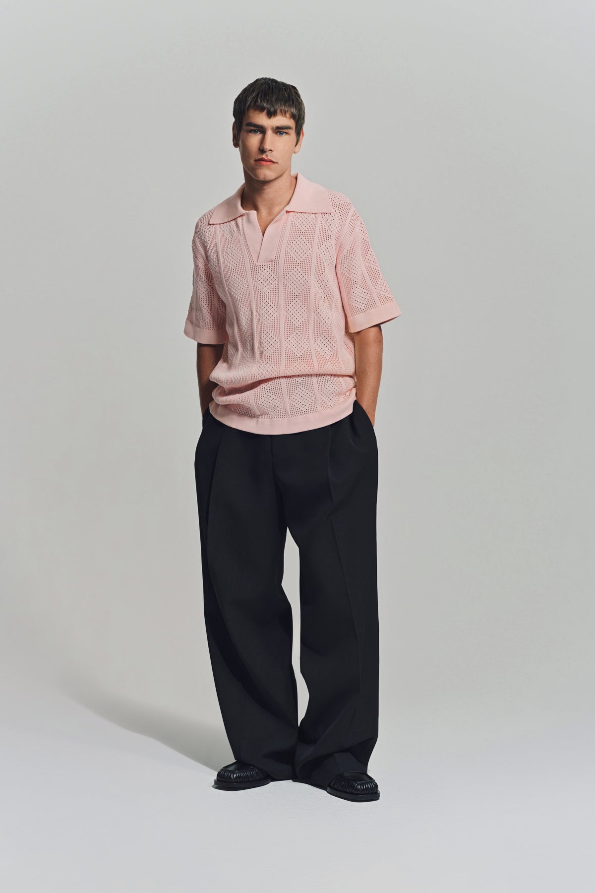 JIL SANDER | LACE SHORT SLEEVE POLO