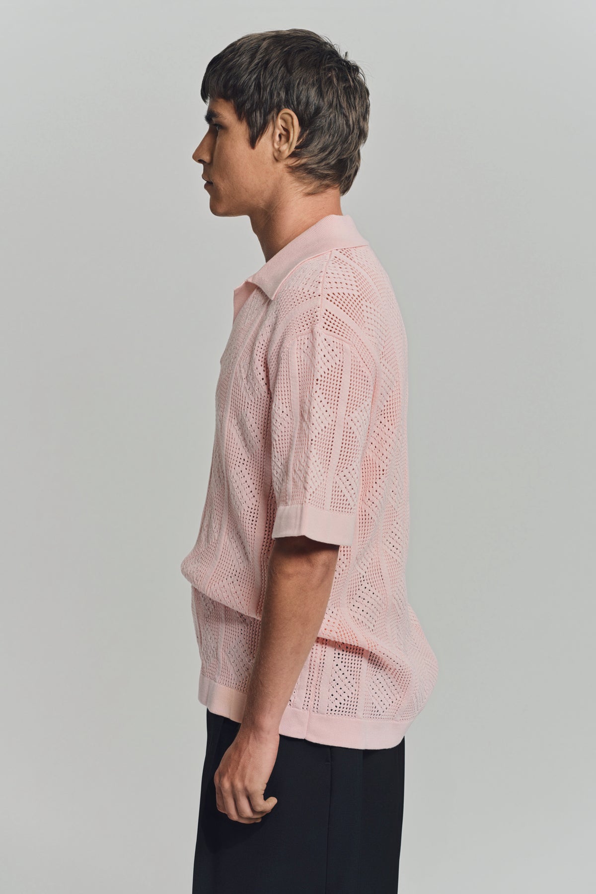 JIL SANDER | LACE SHORT SLEEVE POLO