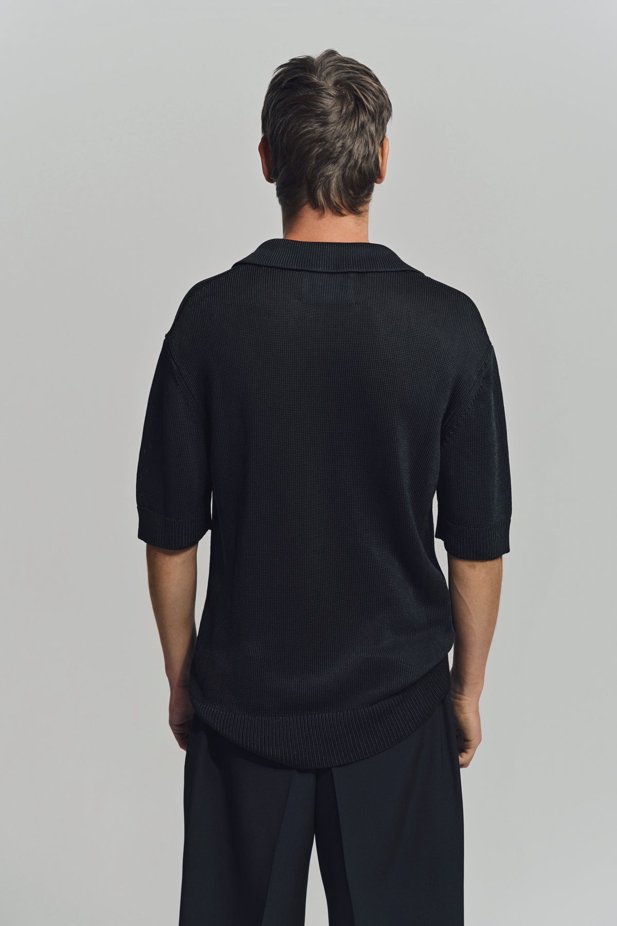 JIL SANDER | CROCHET FLOWER POLO