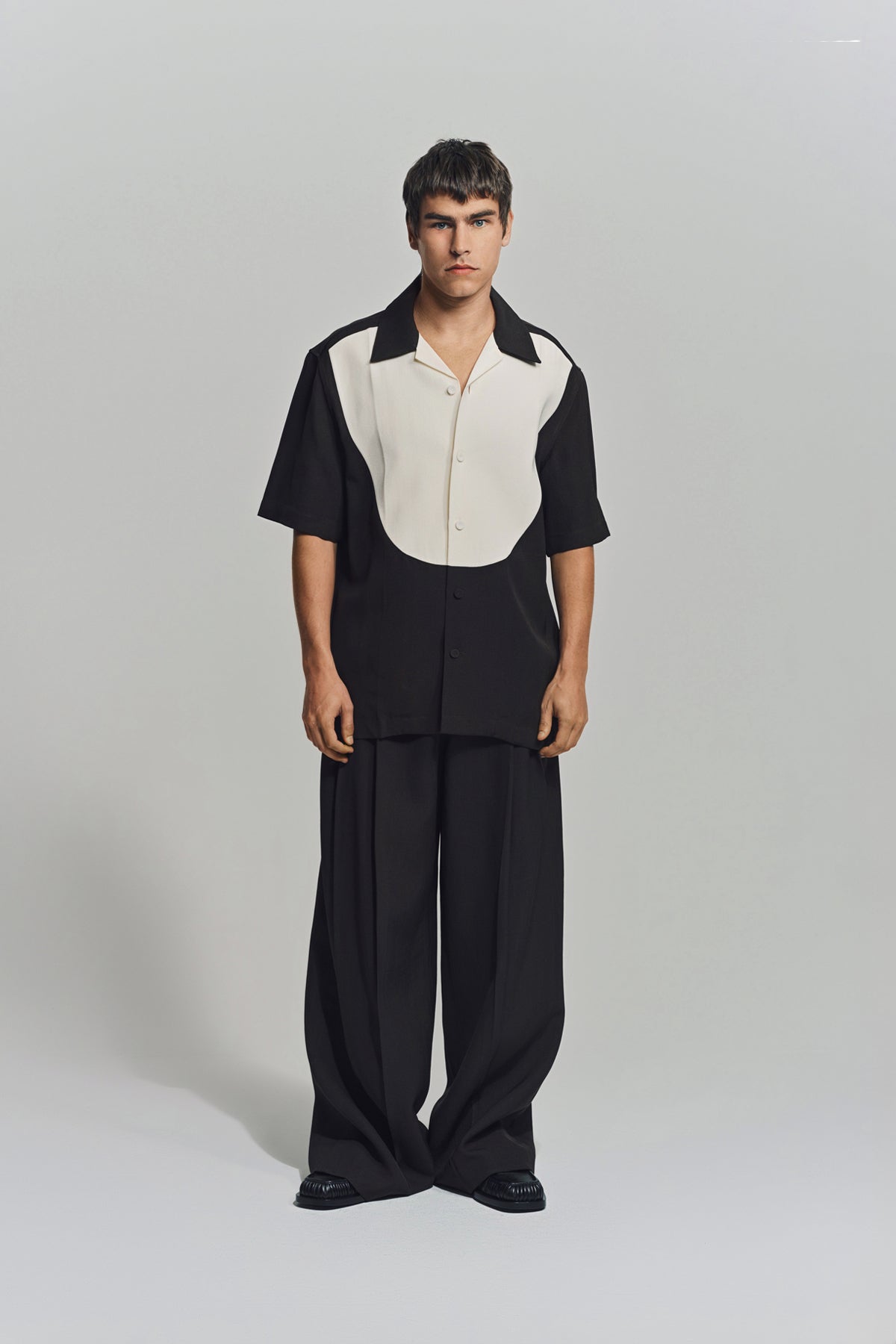 JIL SANDER | SILK BLEND PLEATED TROUSERS