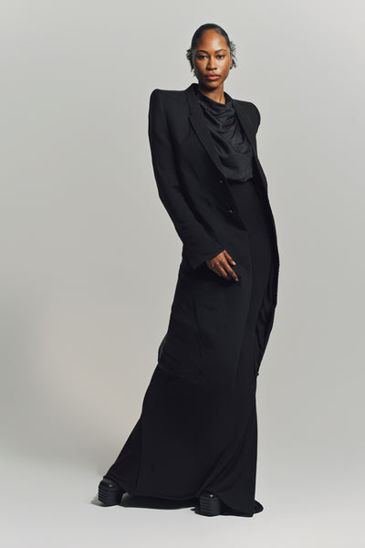 最安値 Rick Owens 20SS NEUE COAT 50 Rick Owens Fogpocket Neue Coat | Black | FARFETCH