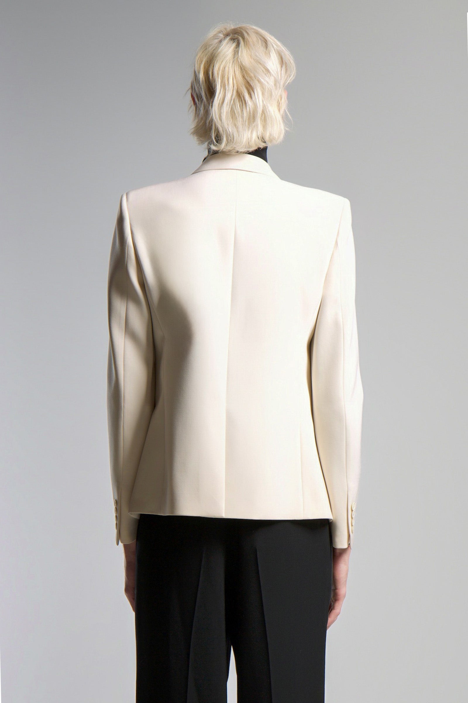 SAINT LAURENT | BARATHEA DOUBLE BREASTED BLAZER