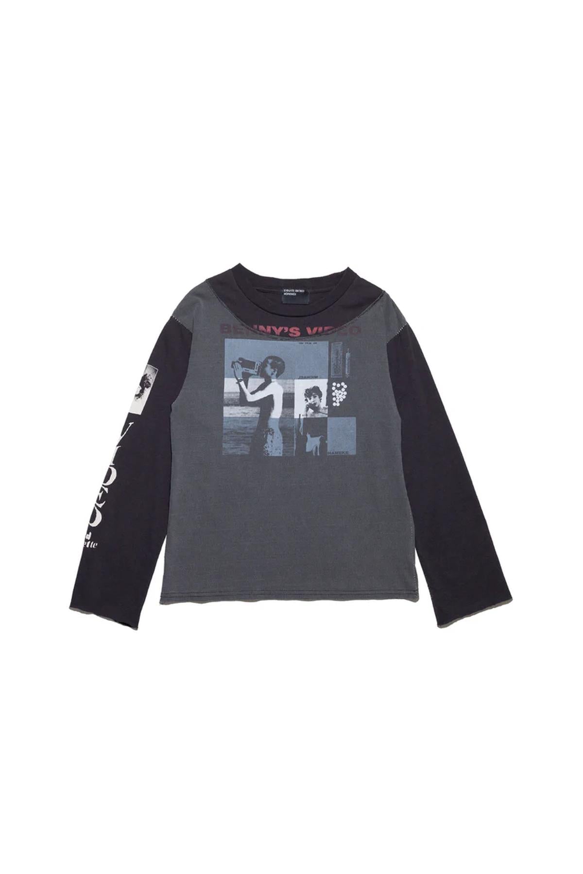 ENFANTS RICHES DÉPRIMÉS | BENNY'S VIDEO ASSEMBLAGE LONG SLEEVE T-SHIRT - MAXFIELD LA