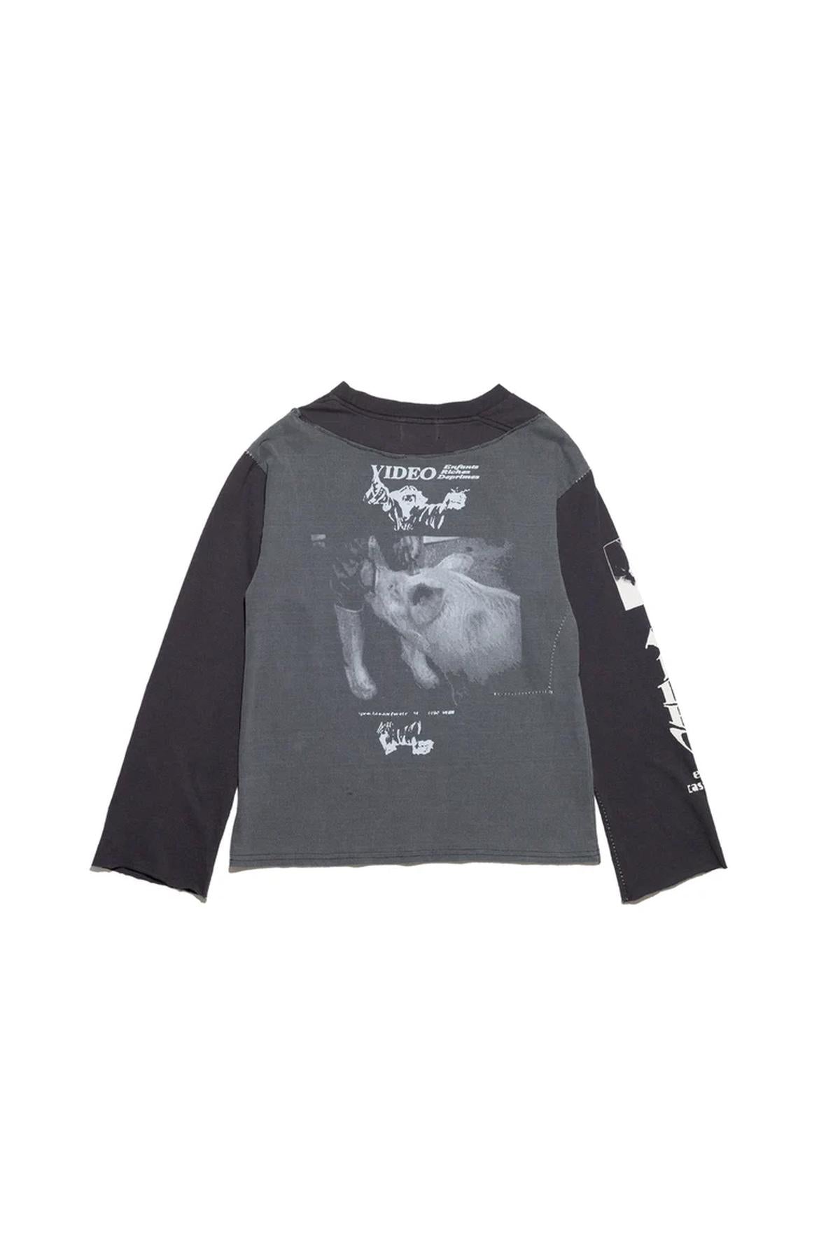 ENFANTS RICHES DÉPRIMÉS | BENNY'S VIDEO ASSEMBLAGE LONG SLEEVE T-SHIRT - MAXFIELD LA