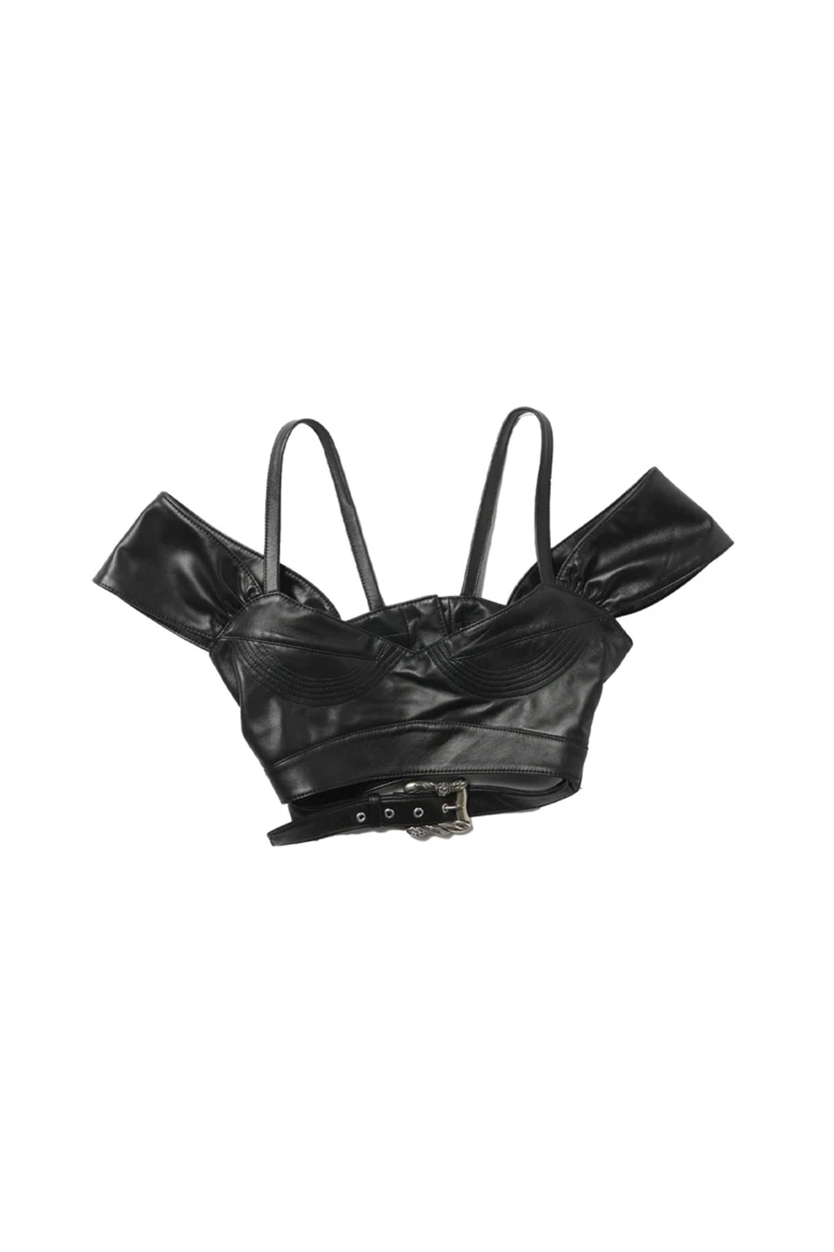 ENFANTS RICHES DÉPRIMÉS | LEATHER CORSET BRA
