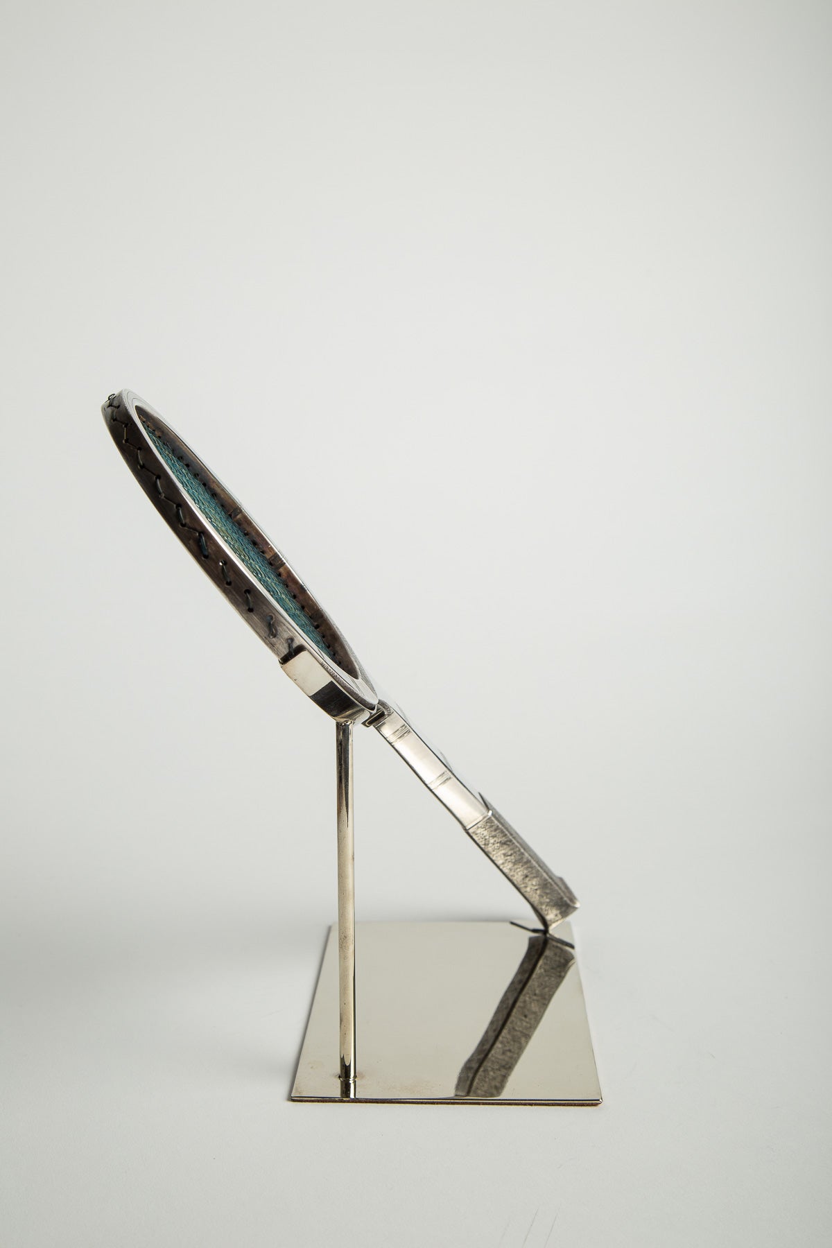 MAXFIELD PRIVATE COLLECTION | 1970'S STERLING SILVER TENNIS RACKET - MAXFIELD LA