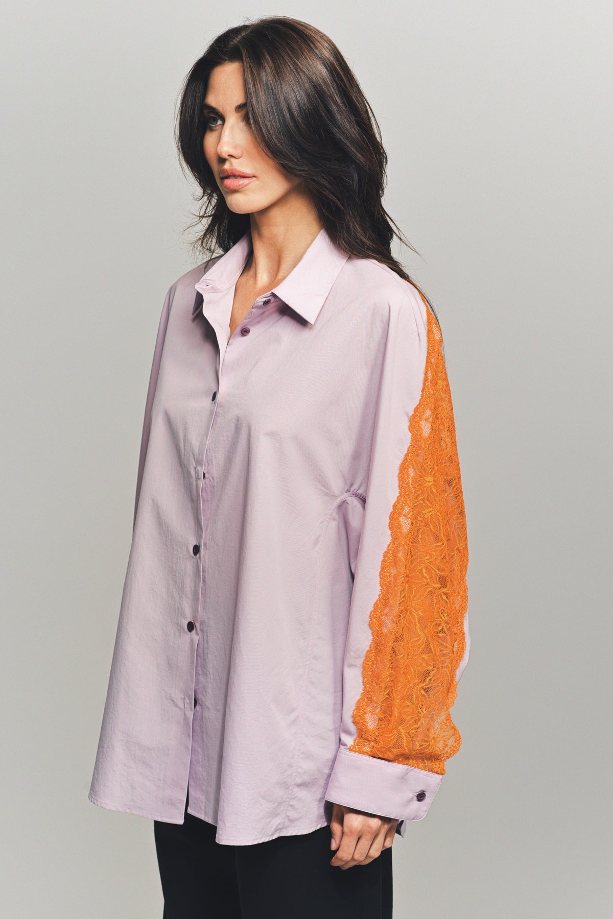 DRIES VAN NOTEN | LACE COCOON SHIRT