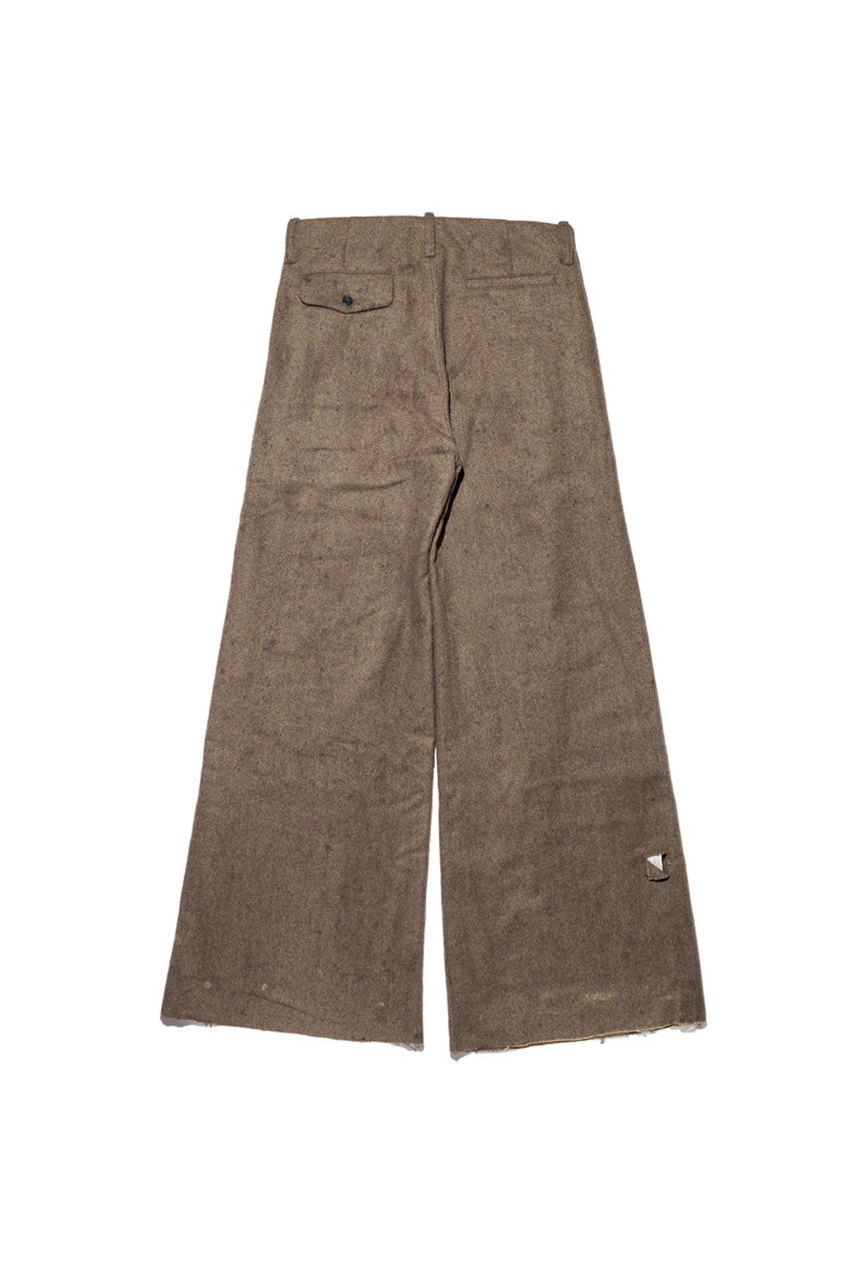 ENFANTS RICHES DÉPRIMÉS | OIL STAINED WIDE LEG FLARE TROUSERS - MAXFIELD LA