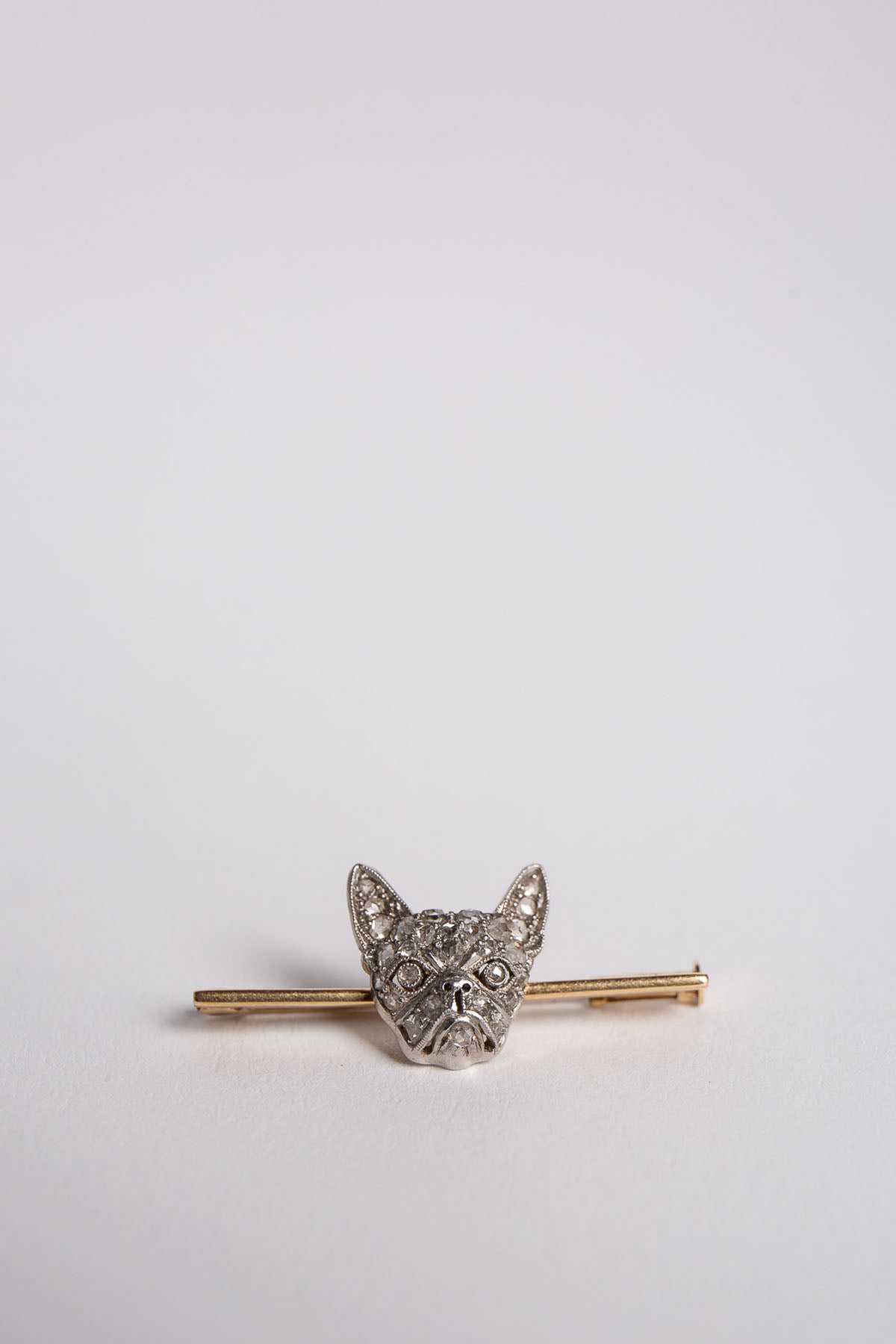 MAXFIELD PRIVATE COLLECTION | 1900'S EDWARDIAN BULLDOG BROOCH - MAXFIELD LA