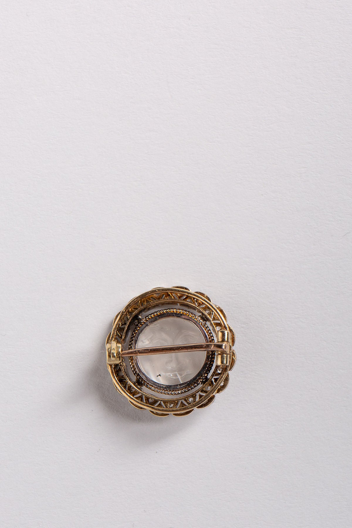 MAXFIELD PRIVATE COLLECTION | VINTAGE EDWARDIAN MOONFACE BROOCH - MAXFIELD LA