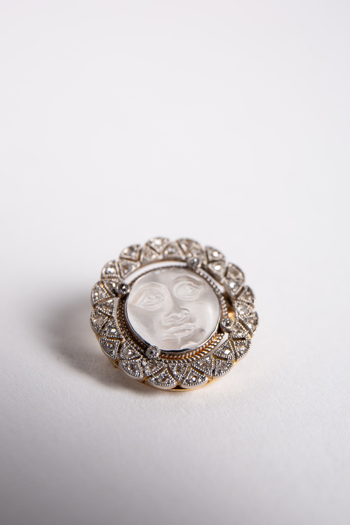 MAXFIELD PRIVATE COLLECTION | VINTAGE EDWARDIAN MOONFACE BROOCH